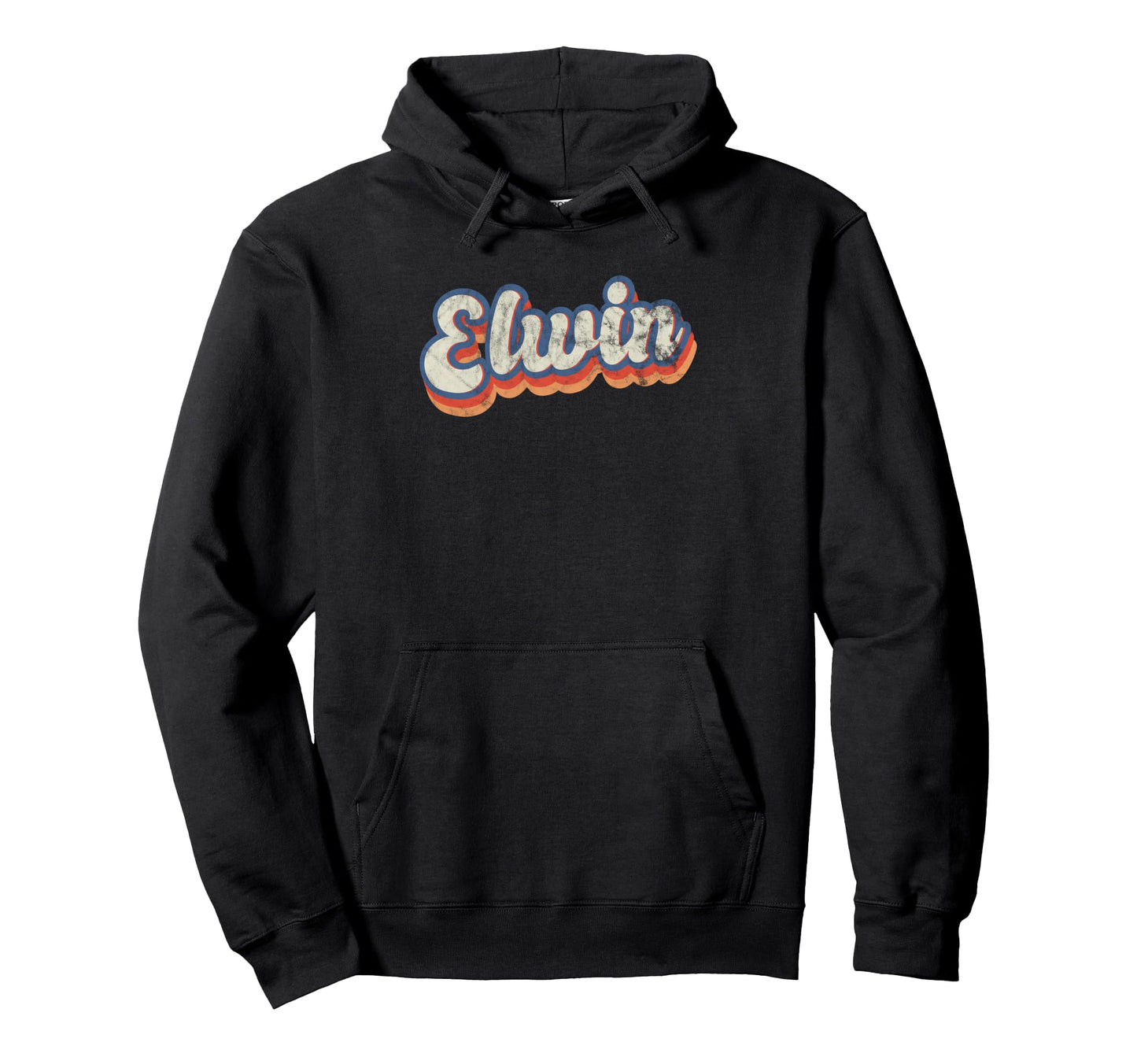 Elwin Personalized Name Custom Lettering Hoodie - Graphic Print Men Women - T-Shirt, Sweatshirt, Hoodie