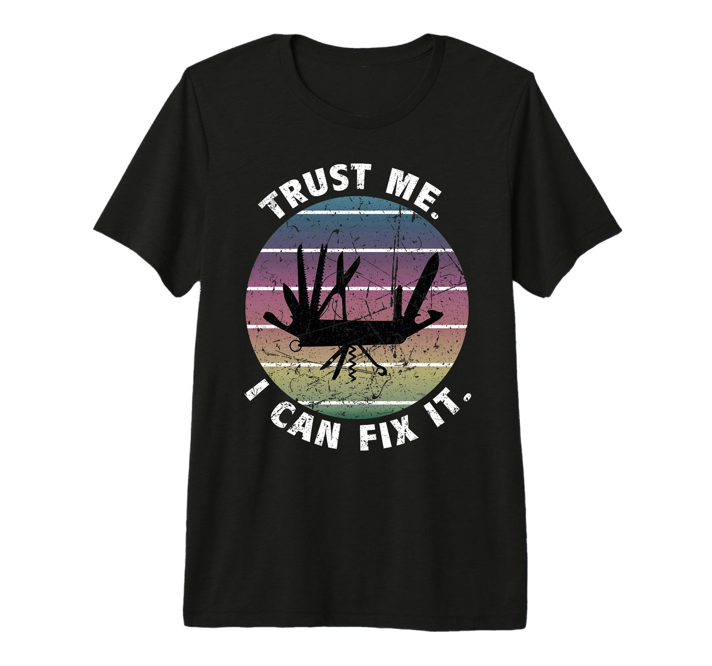 Diy Dad Fathers Day Can Fix It T-Shirt - Aesthetic Graphic Men Women - T-Shirt, Sweatshirt, Hoodie