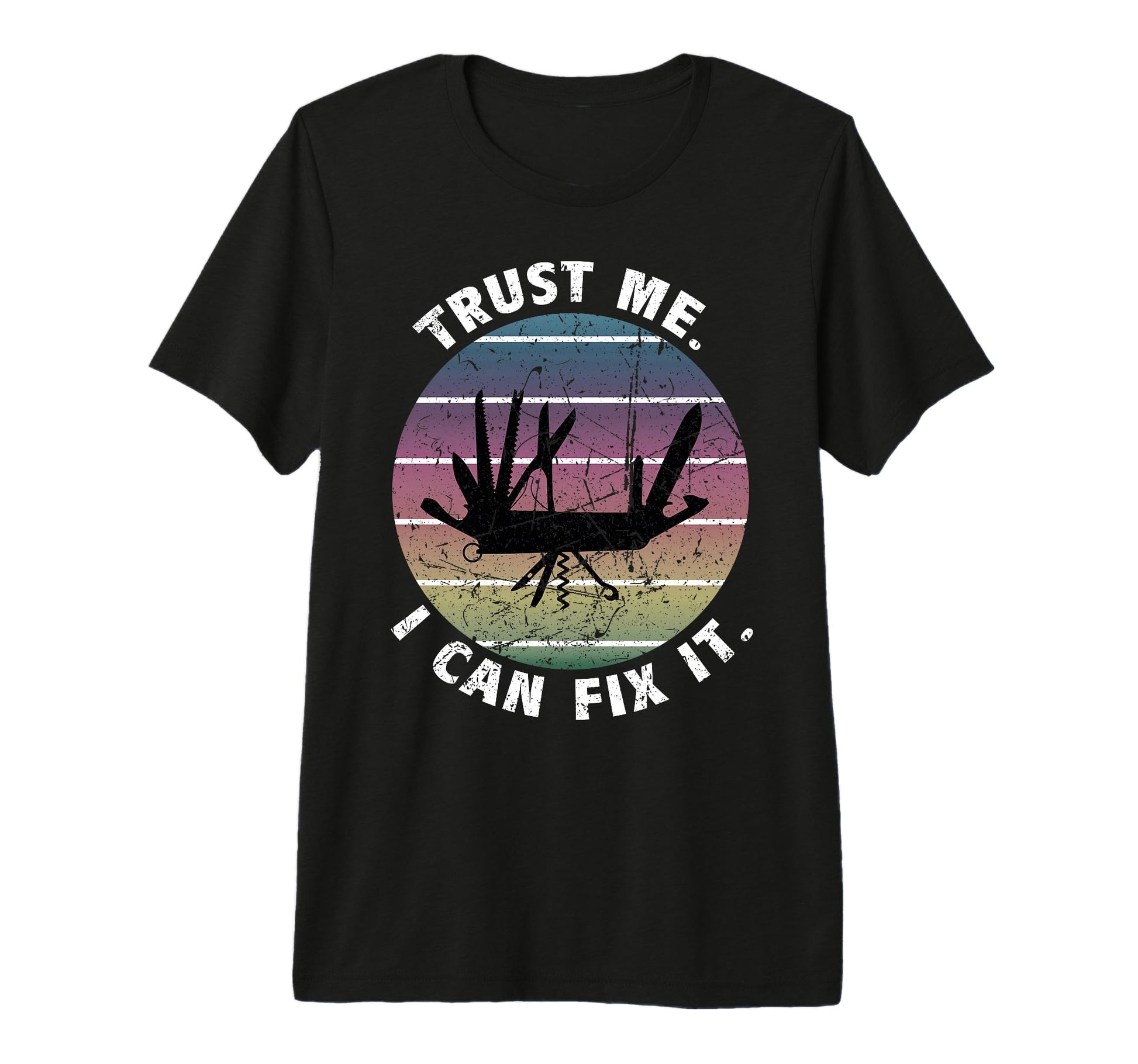 Diy Dad Fathers Day Can Fix It T-Shirt - Aesthetic Graphic Men Women - T-Shirt, Sweatshirt, Hoodie