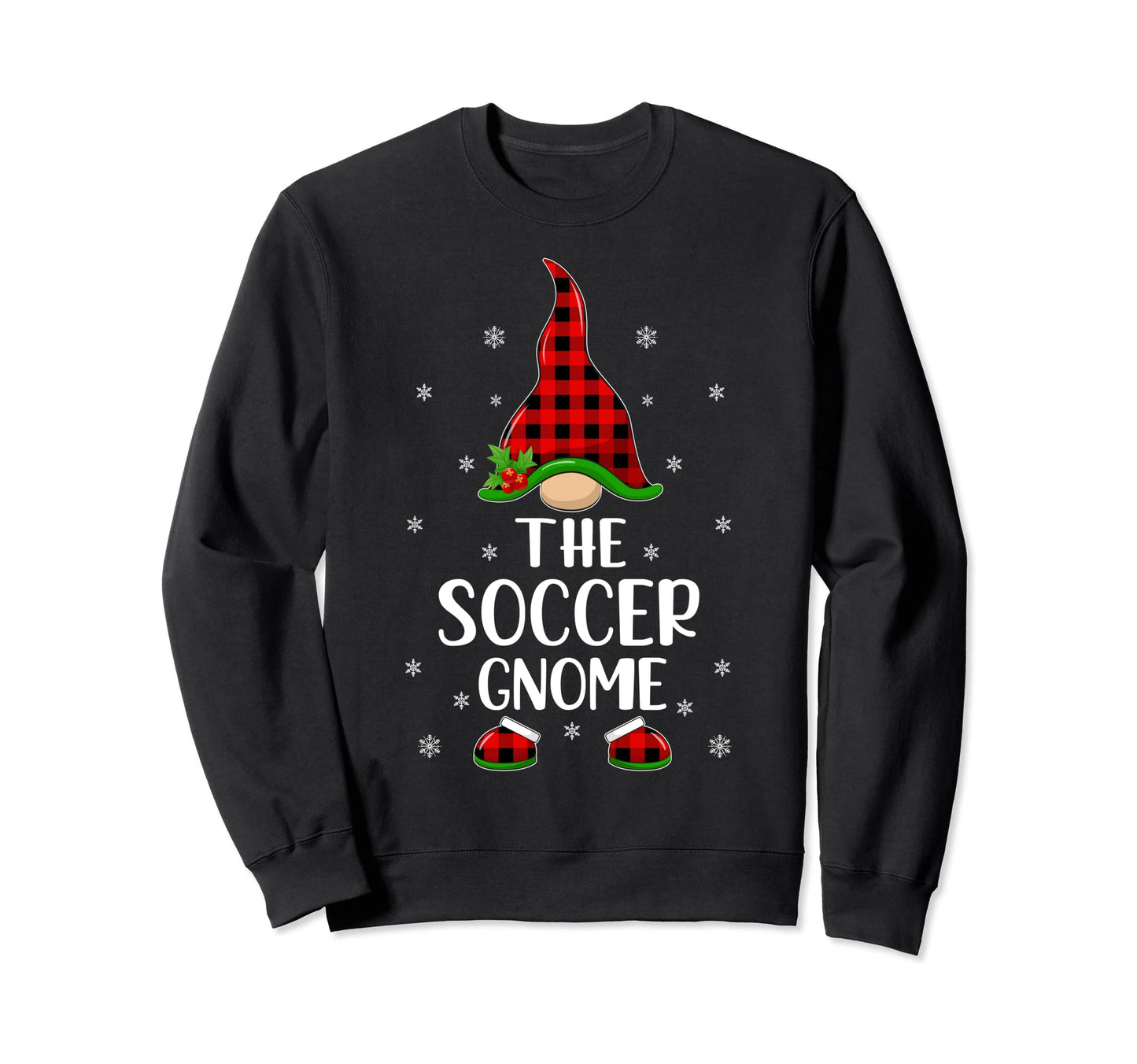 Matching Family Buffalo Plaid Soccer Sweatshirt - Trendy Graphic Men Women - T-Shirt, Sweatshirt, Hoodie