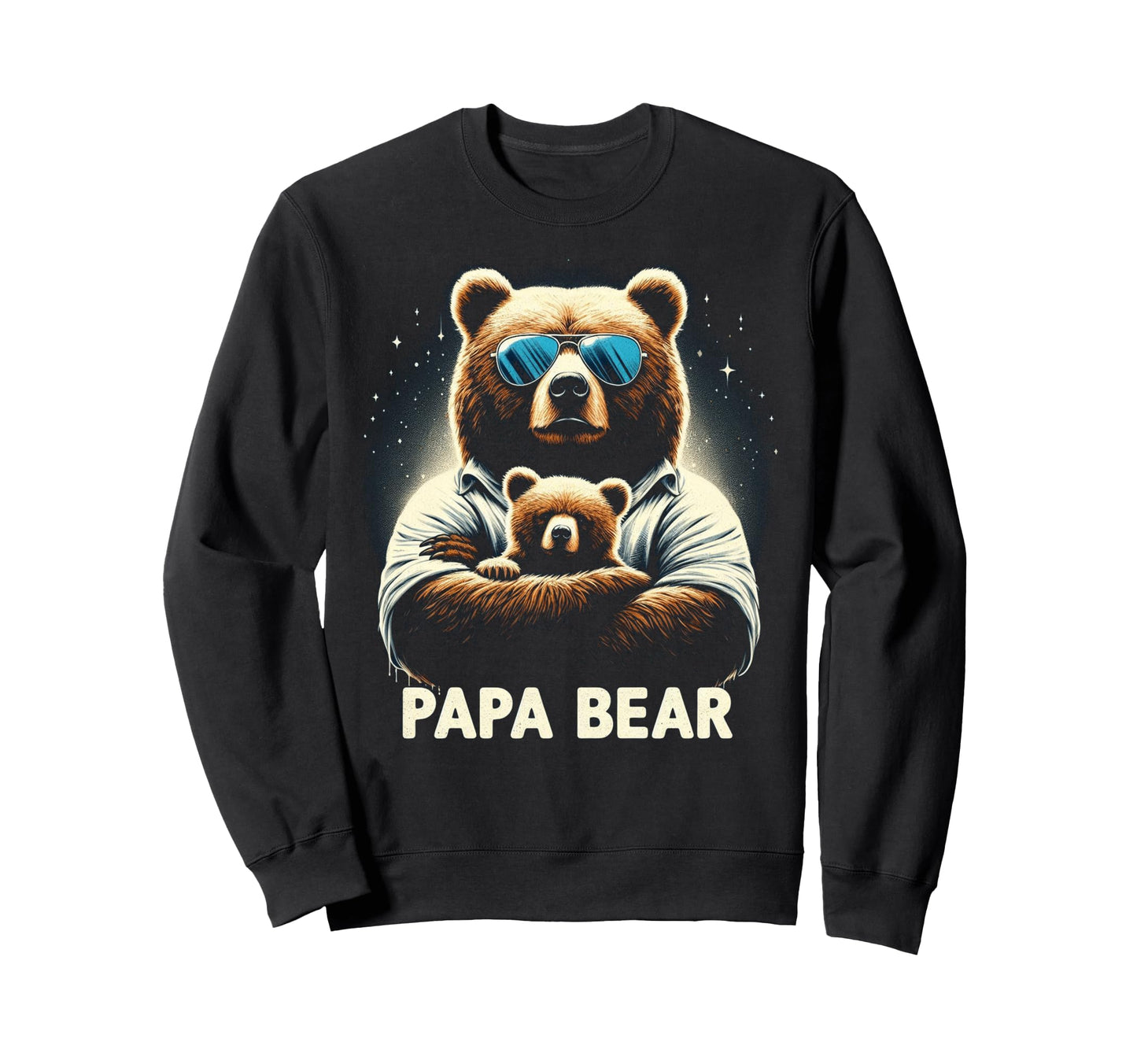 Papa Bear Funny Bears Animal Lover Dad Sweatshirt - Unique Graphic Unisex - T-Shirt, Sweatshirt, Hoodie