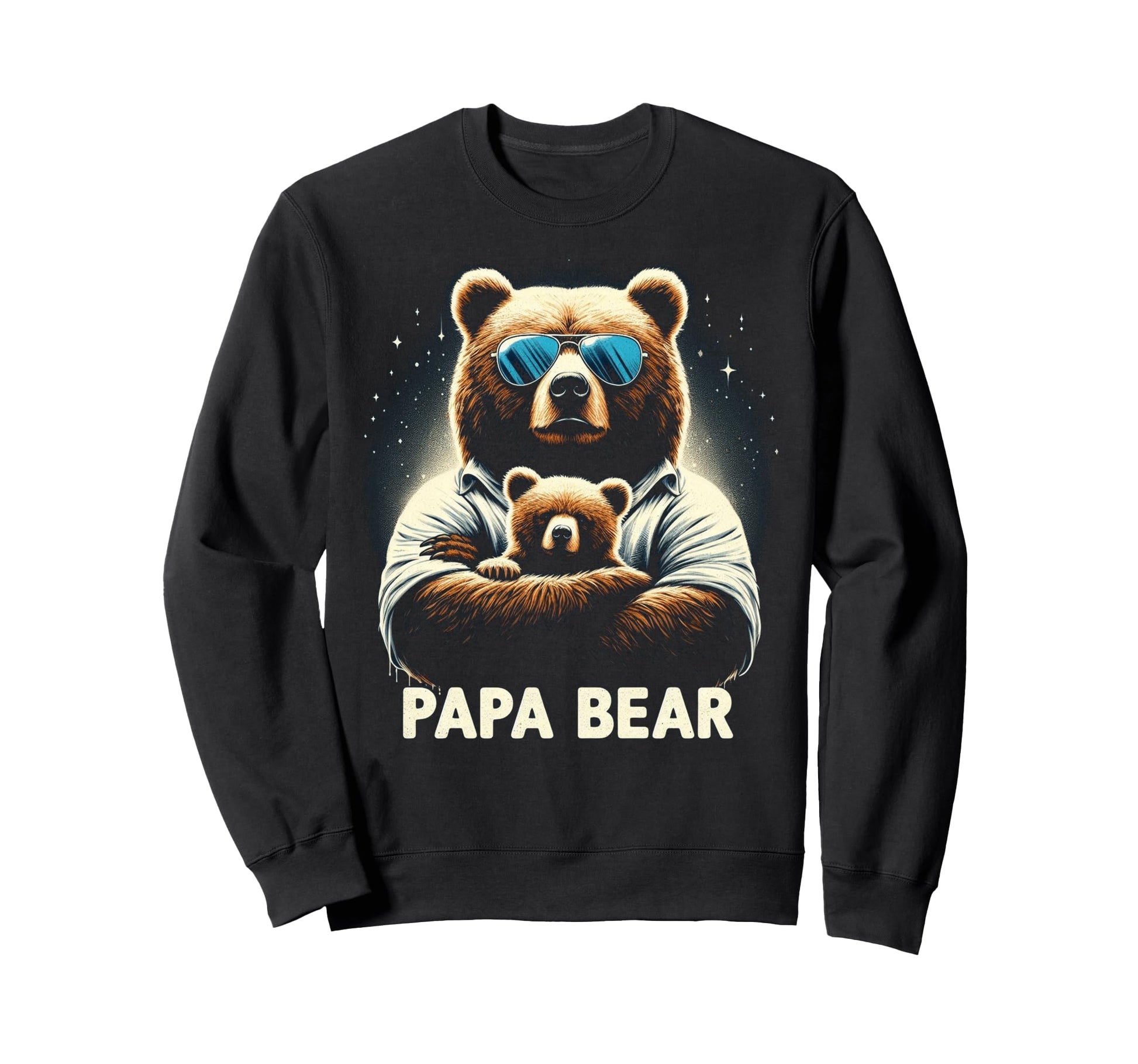 Papa Bear Funny Bears Animal Lover Dad Sweatshirt - Unique Graphic Unisex - T-Shirt, Sweatshirt, Hoodie