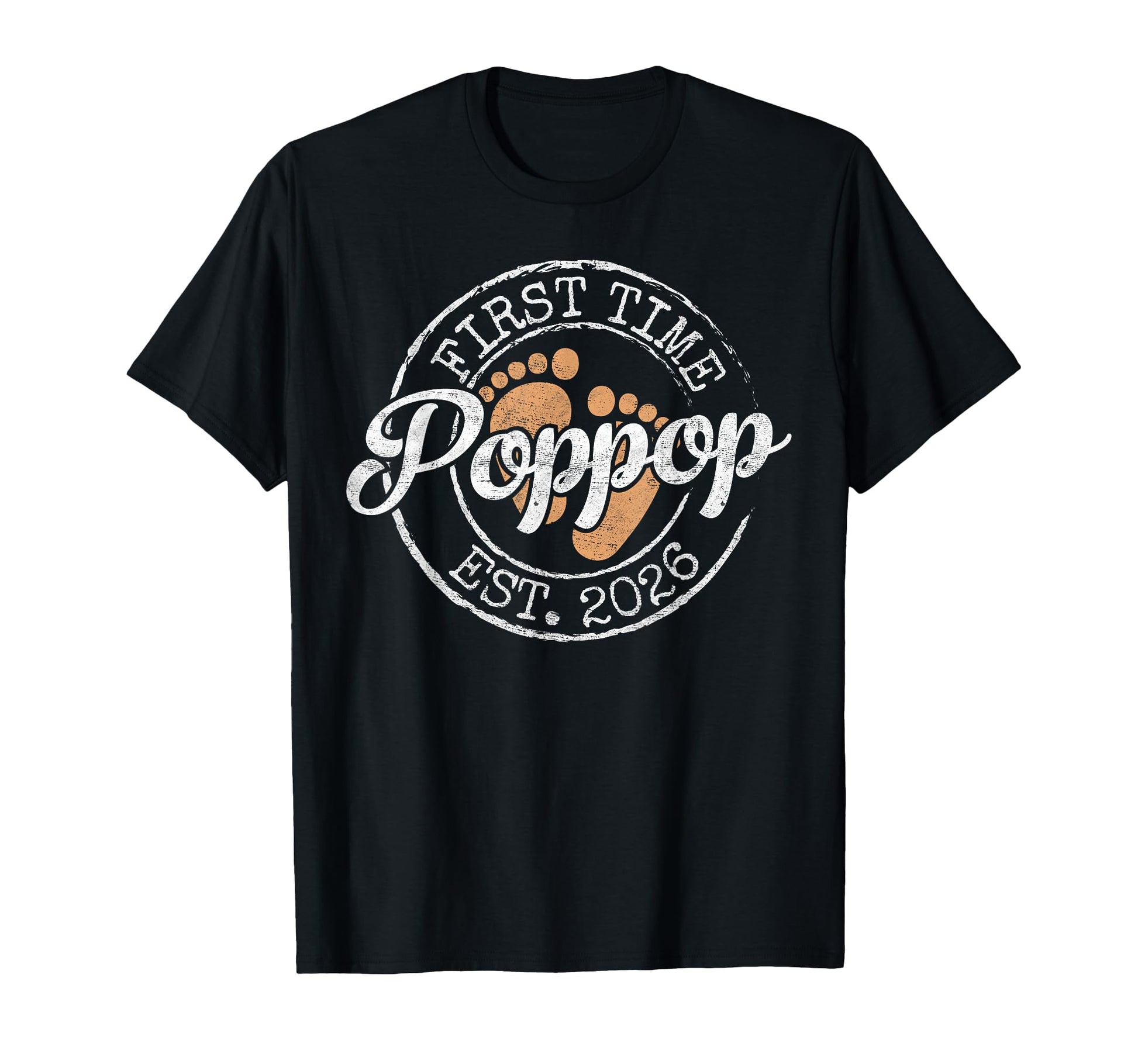 First Time Poppop Est 2026 Stamp Soon T-Shirt - Unique Graphic for Adults - T-Shirt, Sweatshirt, Hoodie