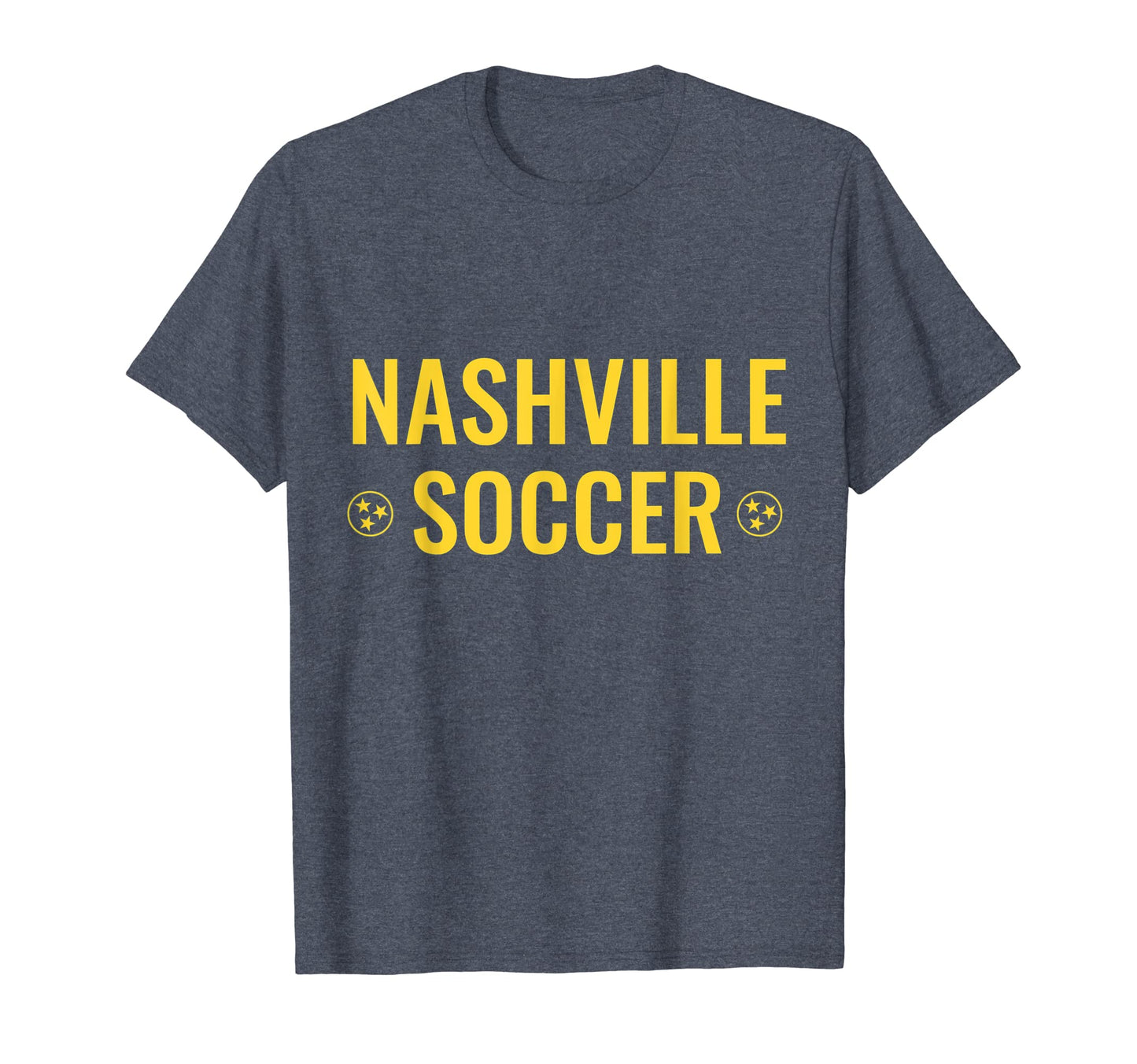 Nashville Soccer Tri Star T-Shirt - Casual Everyday Wear for Adults - T-Shirt, Sweatshirt, Hoodie
