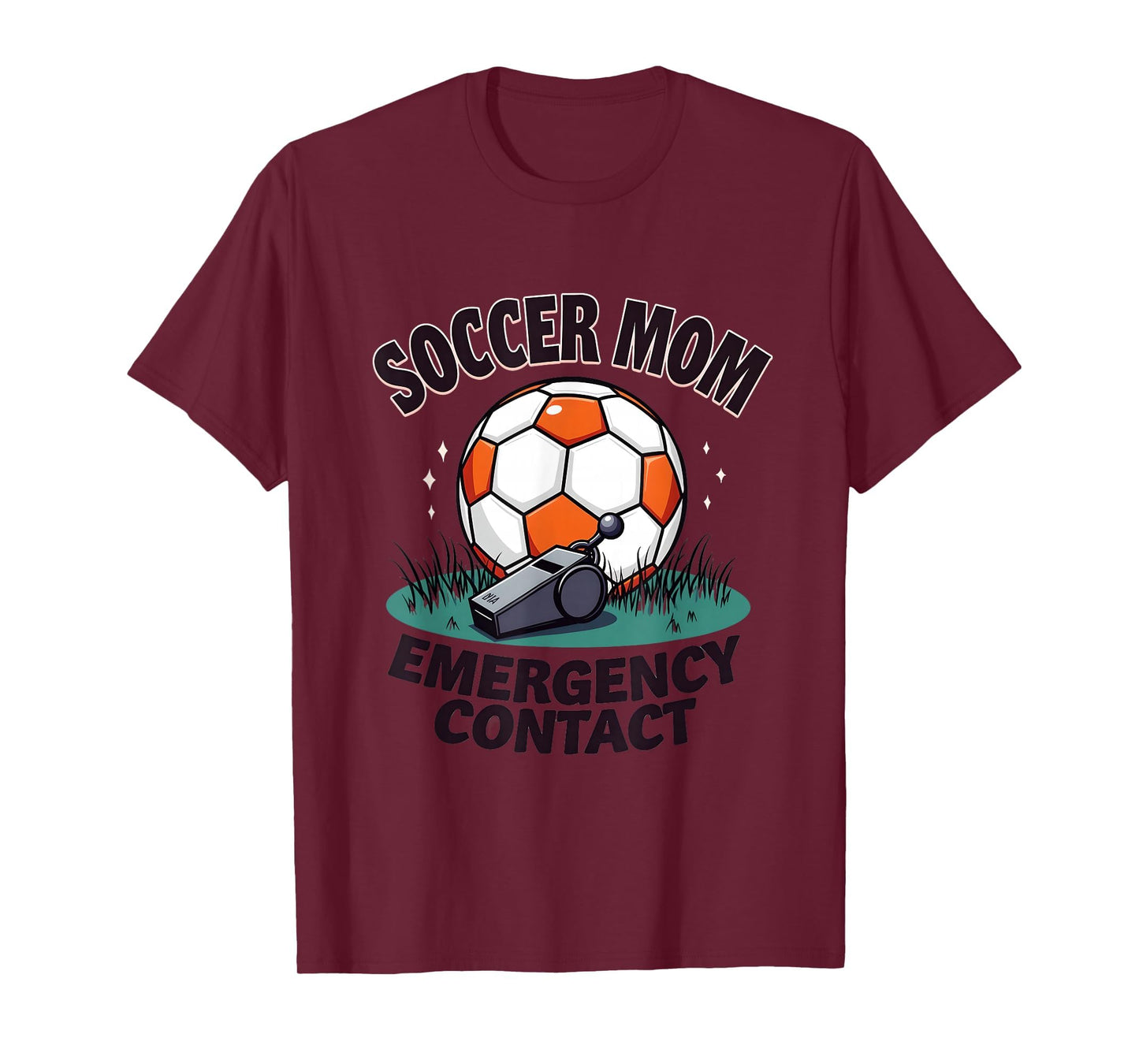 Soccer Mom Emergency Contact T-Shirt - Novelty Apparel for Adults - T-Shirt, Sweatshirt, Hoodie
