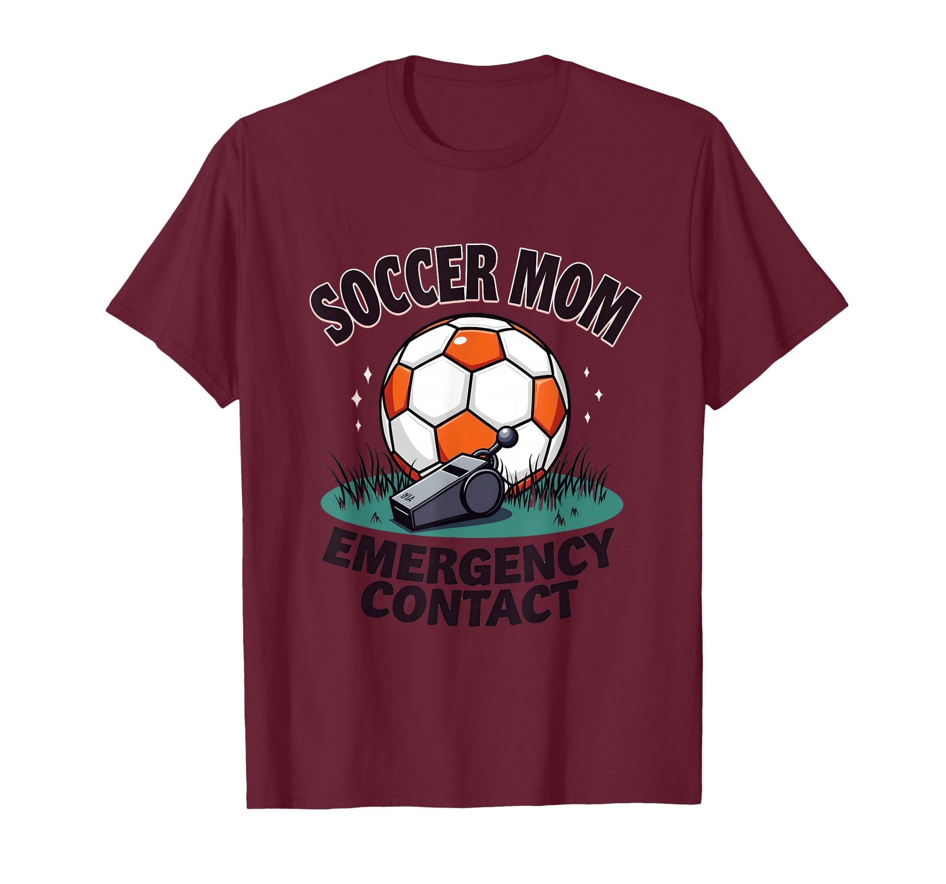 Soccer Mom Emergency Contact T-Shirt - Novelty Apparel for Adults - T-Shirt, Sweatshirt, Hoodie