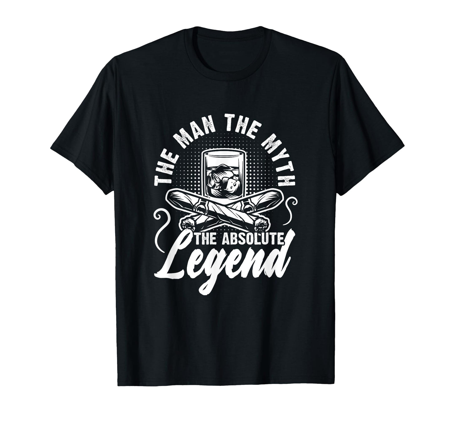 Myth Absolute Legend Bourbon Scotch T-Shirt - Minimalist Print for Adults - T-Shirt, Sweatshirt, Hoodie