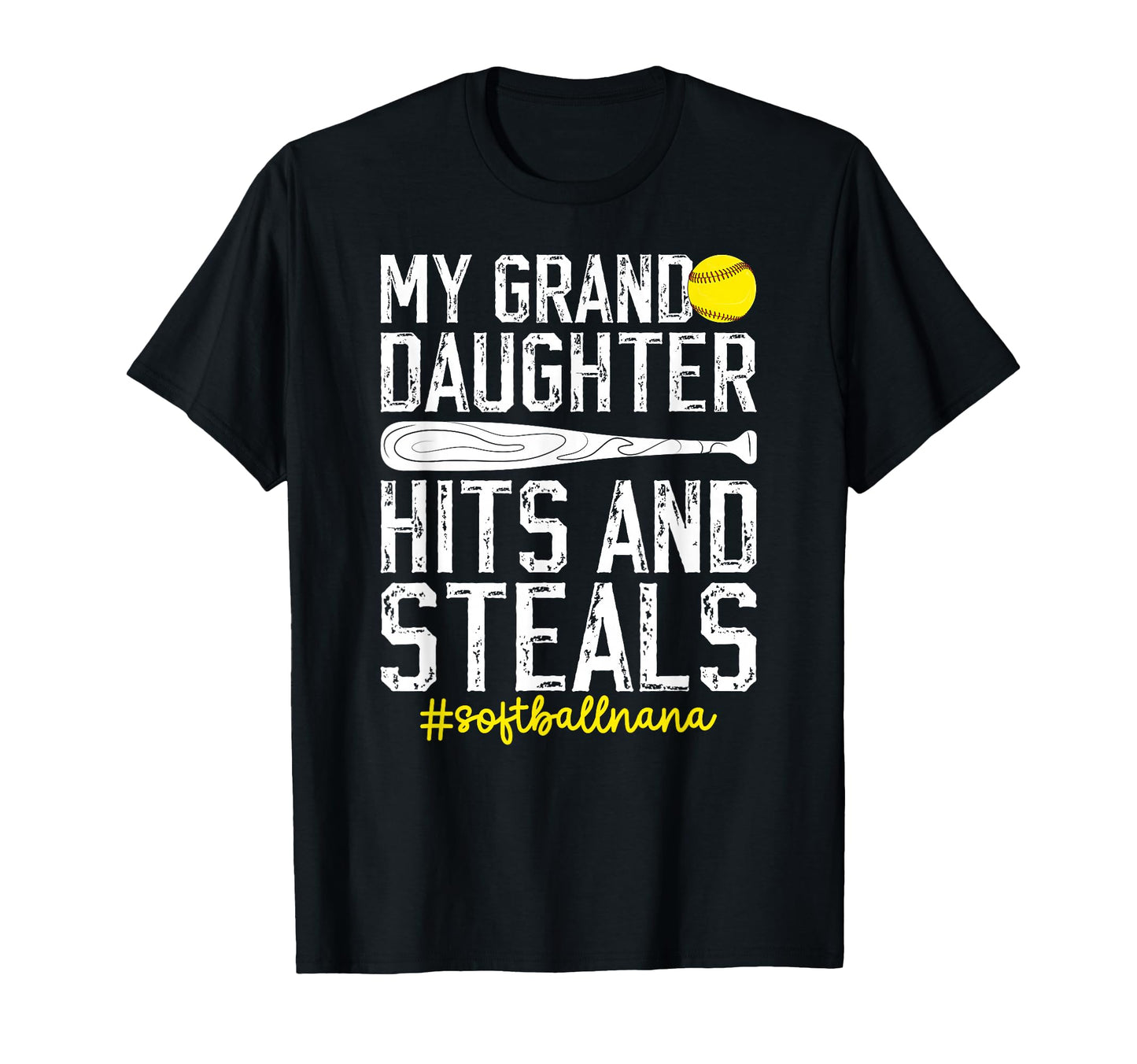 My Granddaughter Softball Nana Softball T-Shirt - Graphic Print Unisex - T-Shirt, Sweatshirt, Hoodie