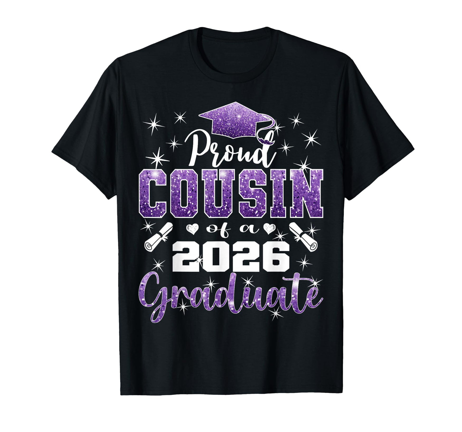 Super Proud Cousin 2026 Graduate T-Shirt - Minimalist Print for Adults - T-Shirt, Sweatshirt, Hoodie
