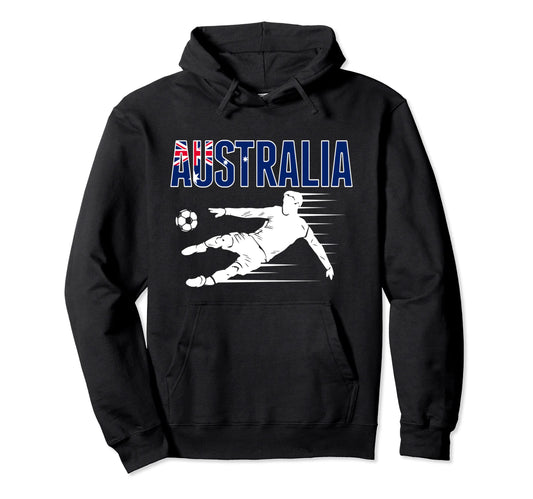 Australia Soccer Fans Jersey Hoodie - Minimalist Print Men Women - T-Shirt, Sweatshirt, Hoodie