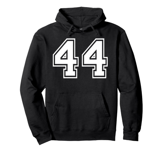 44 Number Forty Four Team Sports Hoodie - Trendy Graphic Men Women - T-Shirt, Sweatshirt, Hoodie