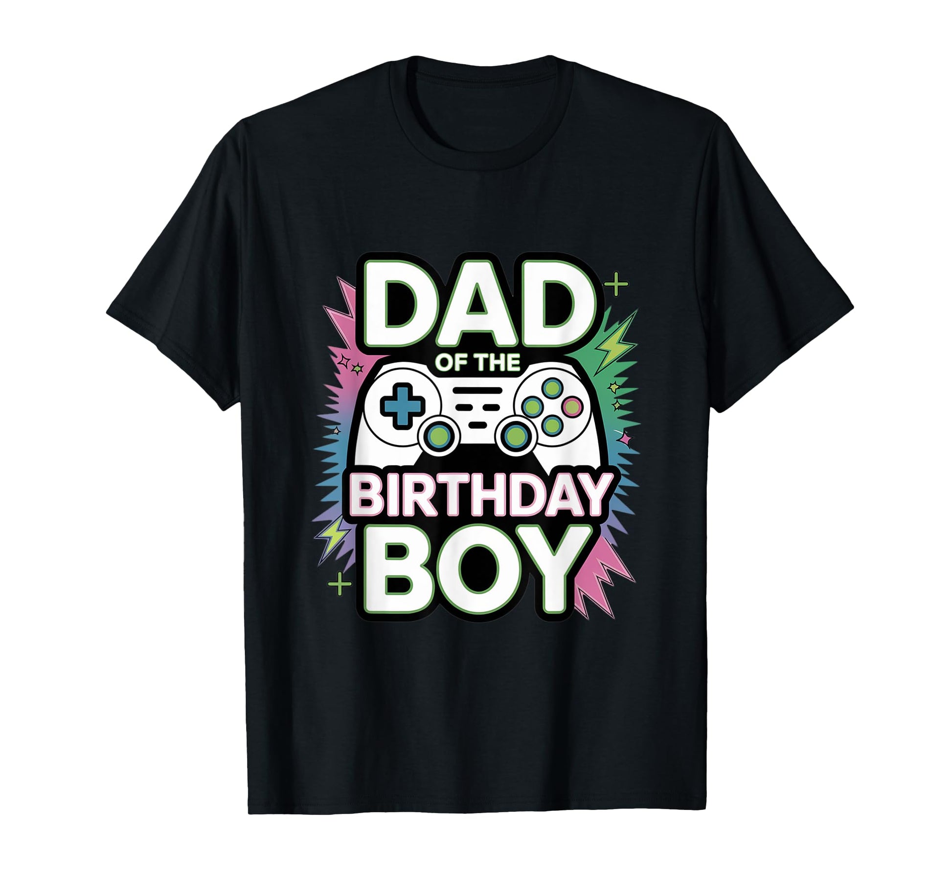 Dad Birthday Matching Video Gamer T-Shirt - Custom Art Print Unisex - T-Shirt, Sweatshirt, Hoodie