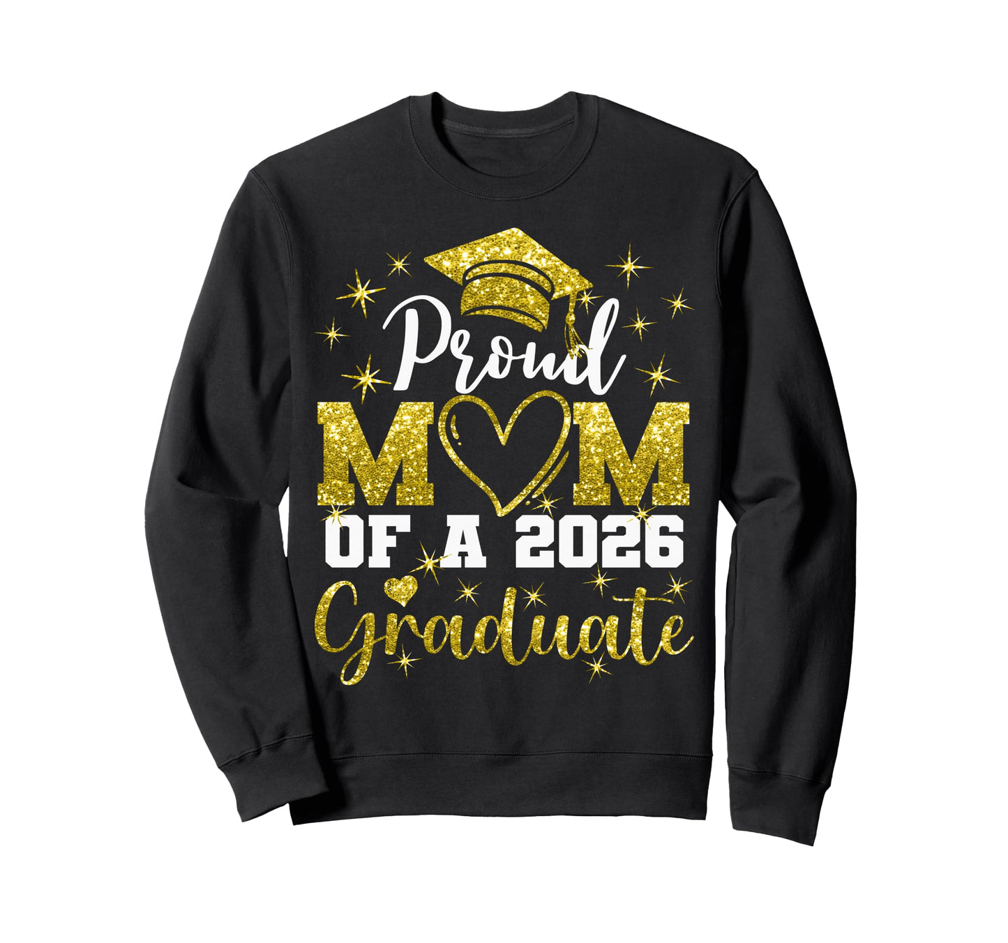 Super Proud Mom 2026 Graduate Sweatshirt - Minimalist Print Men Women - T-Shirt, Sweatshirt, Hoodie