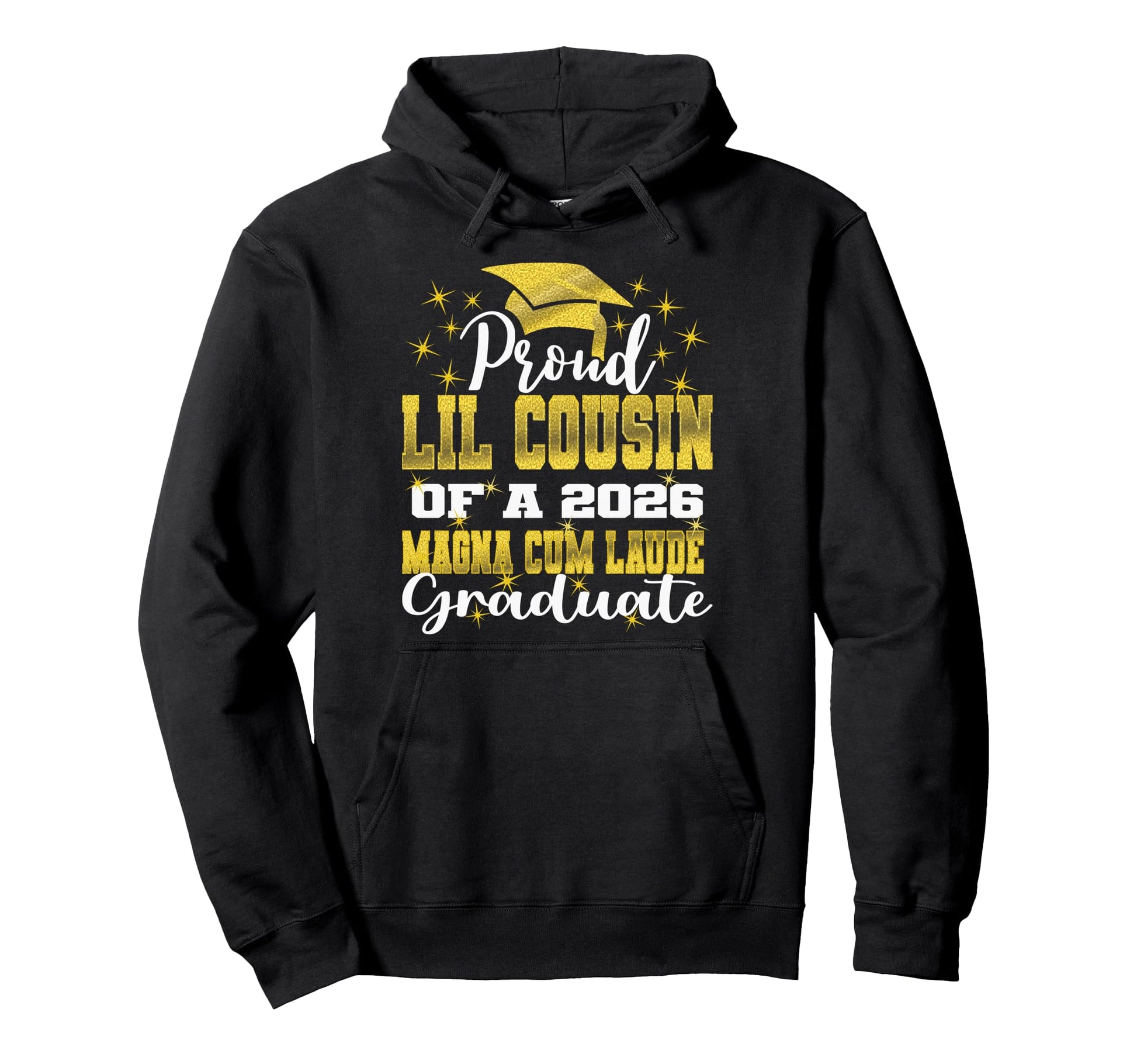 Proud Little Cousin 2026 Magna Cum Laude Hoodie - Aesthetic Graphic Unisex - T-Shirt, Sweatshirt, Hoodie