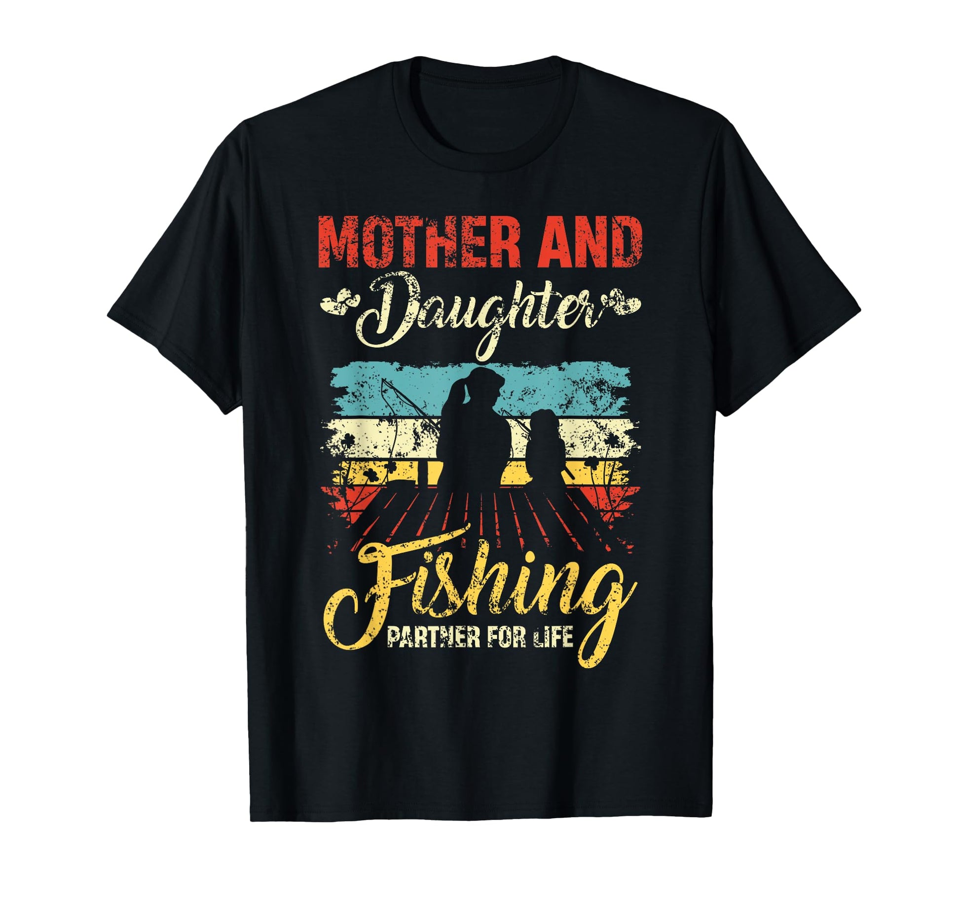 Mother And Daughter Fishing Partner T-Shirt - Minimalist Print Men Women - T-Shirt, Sweatshirt, Hoodie