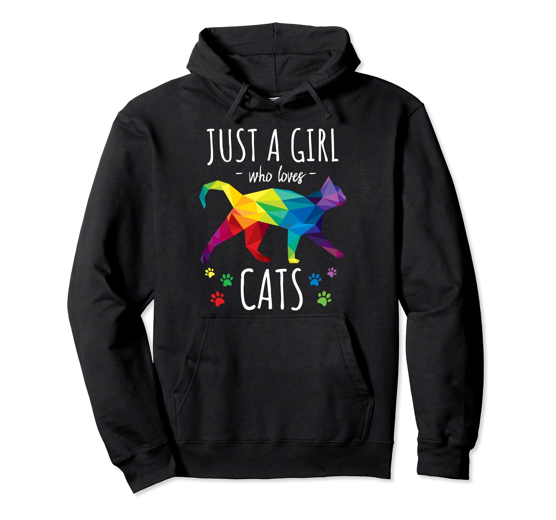 Just Who Loves Cats Cat Kitty Lovers Hoodie - Novelty Apparel Unisex - T-Shirt, Sweatshirt, Hoodie