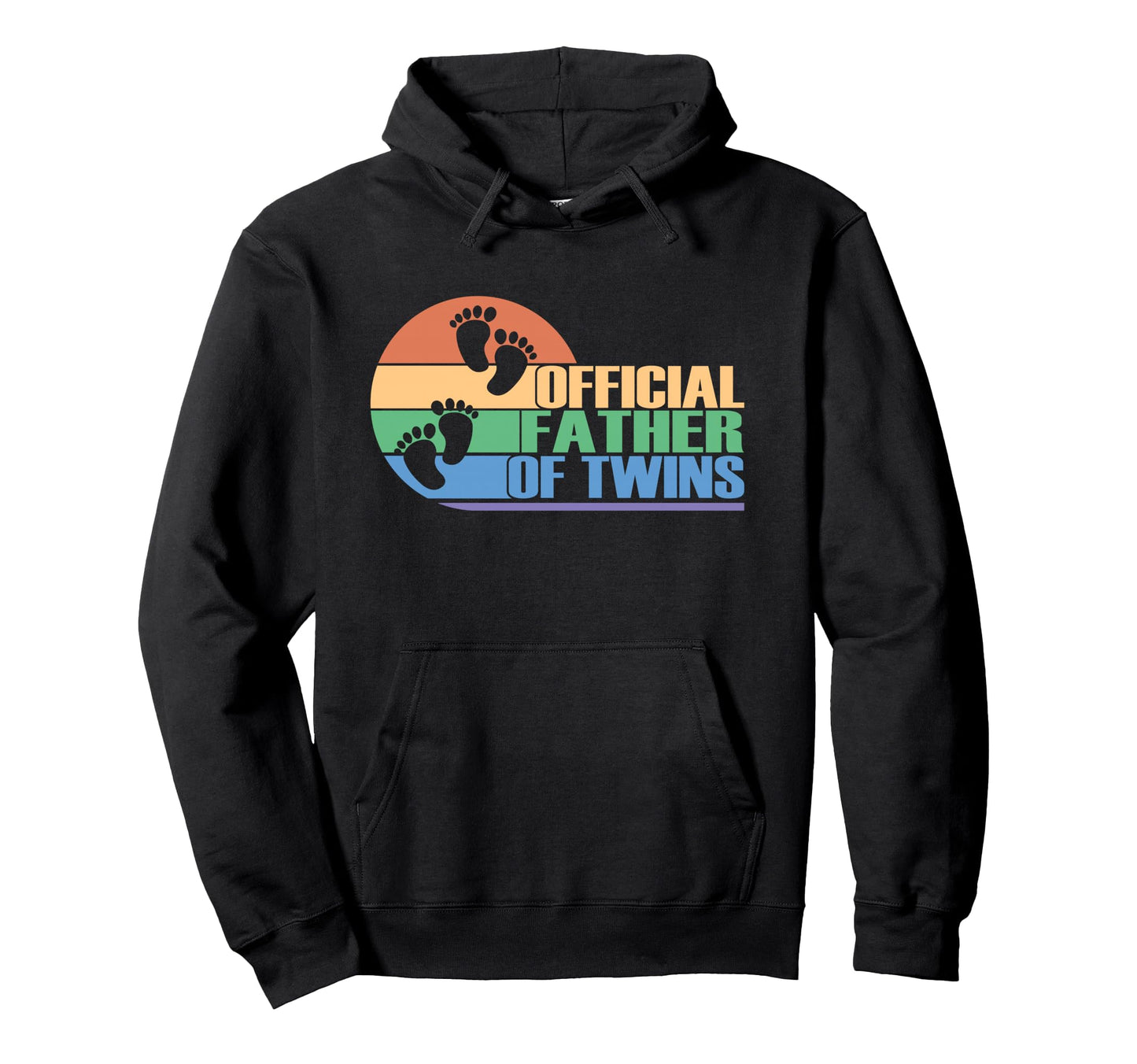 Father Twins Fathers Day Twin Dad Papa Hoodie - Graphic Print Men Women - T-Shirt, Sweatshirt, Hoodie