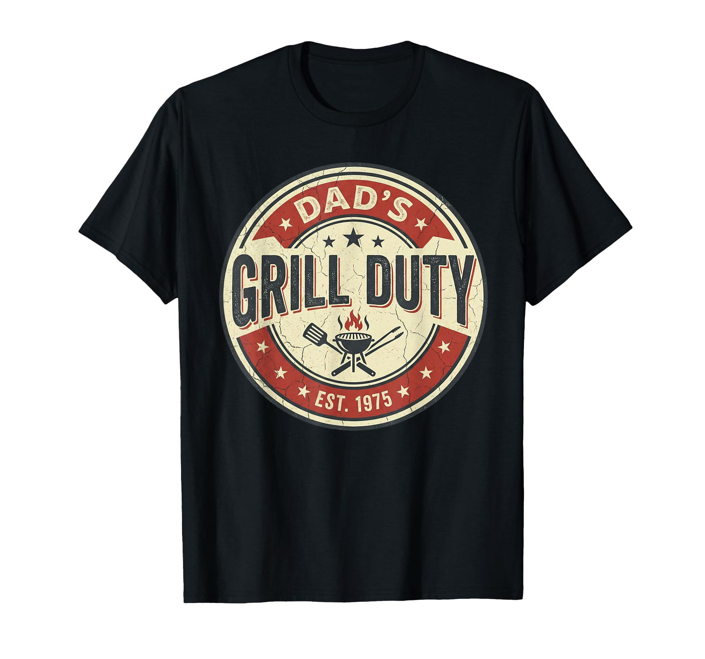 Dads Grill Duty Bbq Grilling Badge T-Shirt - Streetwear Style Men Women - T-Shirt, Sweatshirt, Hoodie