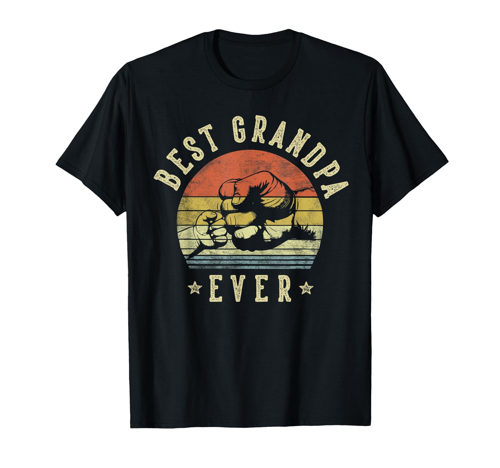 Best Grandpa Ever Fist Bump Grandpa T-Shirt - Unique Graphic Unisex - T-Shirt, Sweatshirt, Hoodie