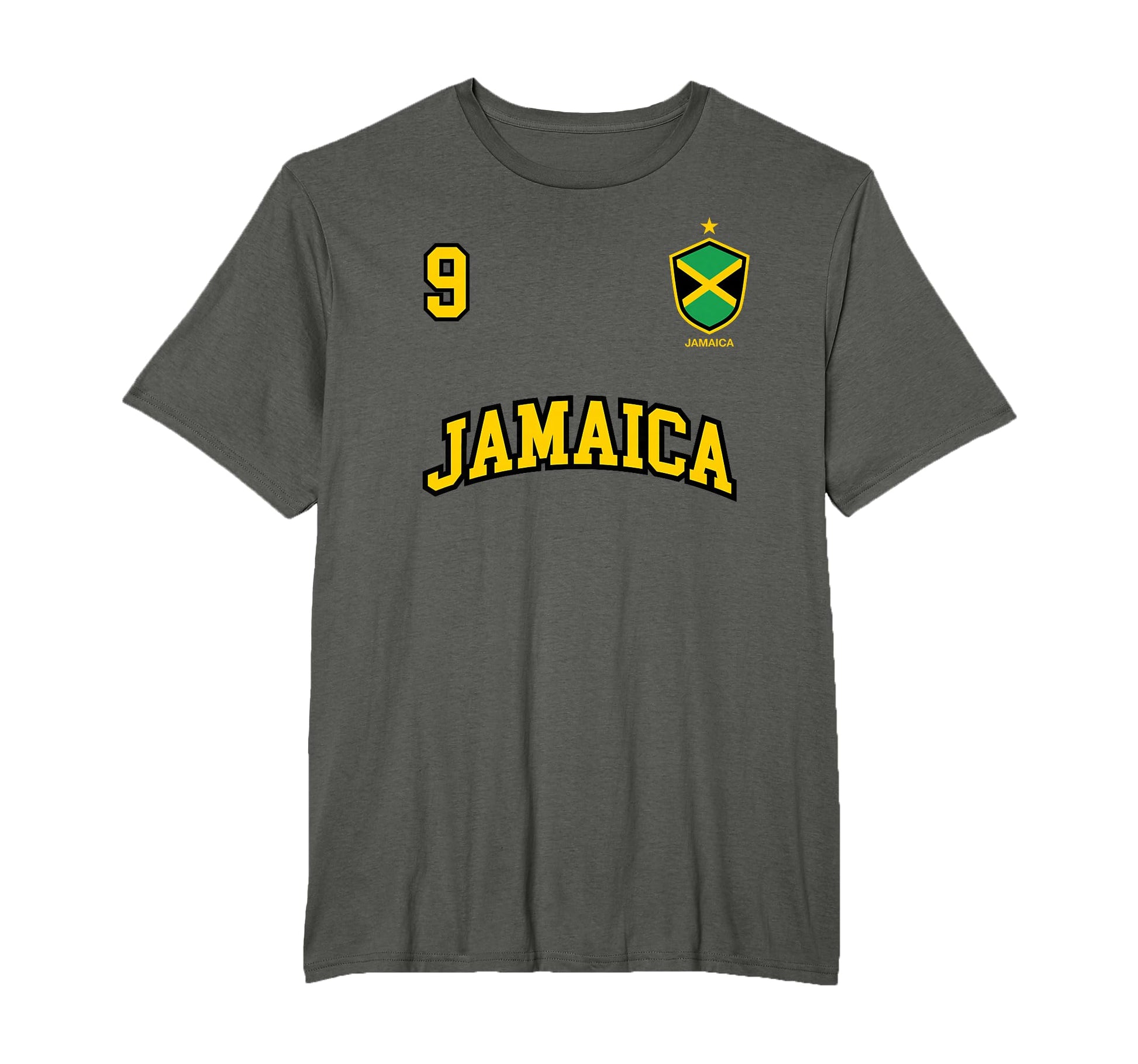 Jamaica Team Sports Number 9 Soccer T-Shirt - Streetwear Style Unisex - T-Shirt, Sweatshirt, Hoodie