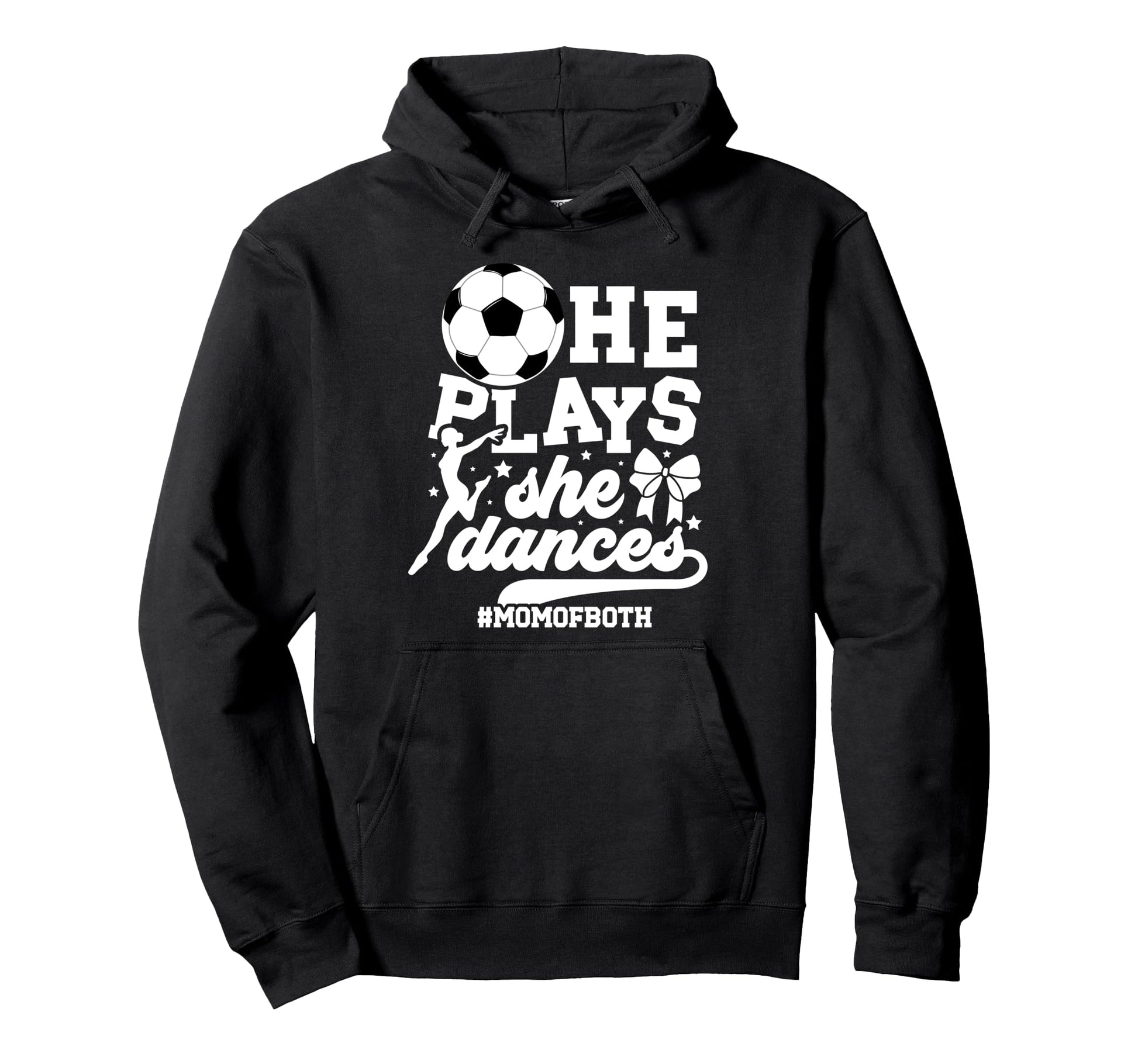 Mom Both Soccer And Dance Mom Dancing Hoodie - Custom Art Print Men Women - T-Shirt, Sweatshirt, Hoodie