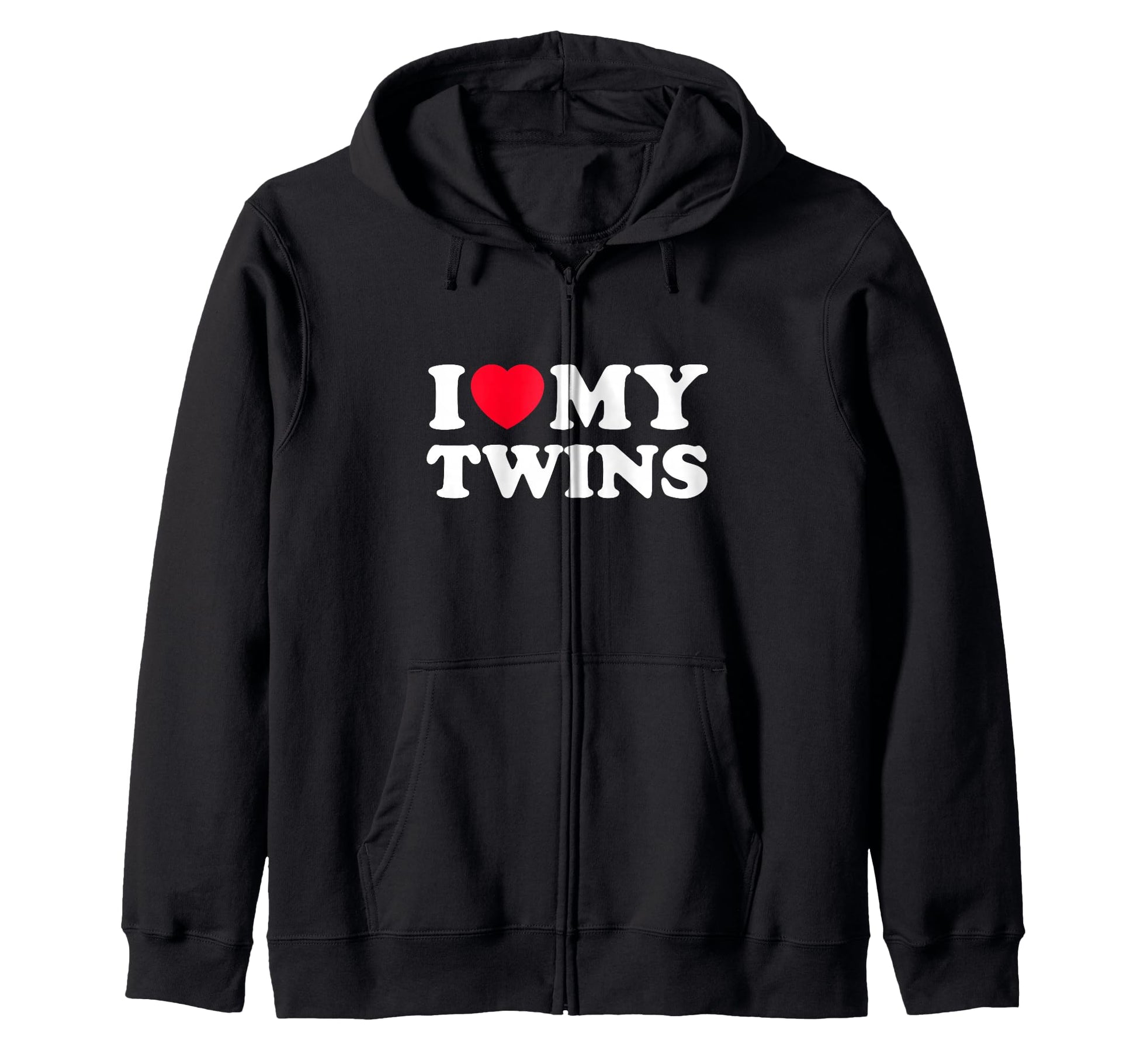 I Love My Twins Gift Parents Moms And Dads Hoodie - Custom Art Print Unisex - T-Shirt, Sweatshirt, Hoodie