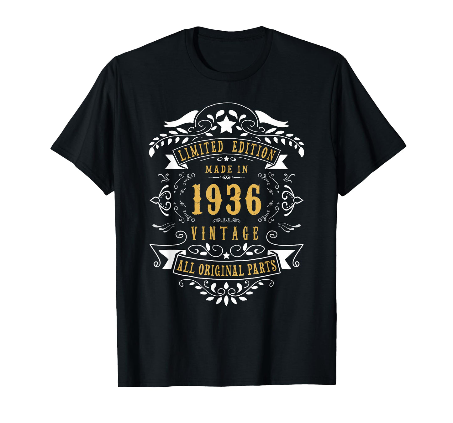 90Th Birthday 90 Year Old Born 1936 90 T-Shirt - Trendy Graphic Unisex - T-Shirt, Sweatshirt, Hoodie