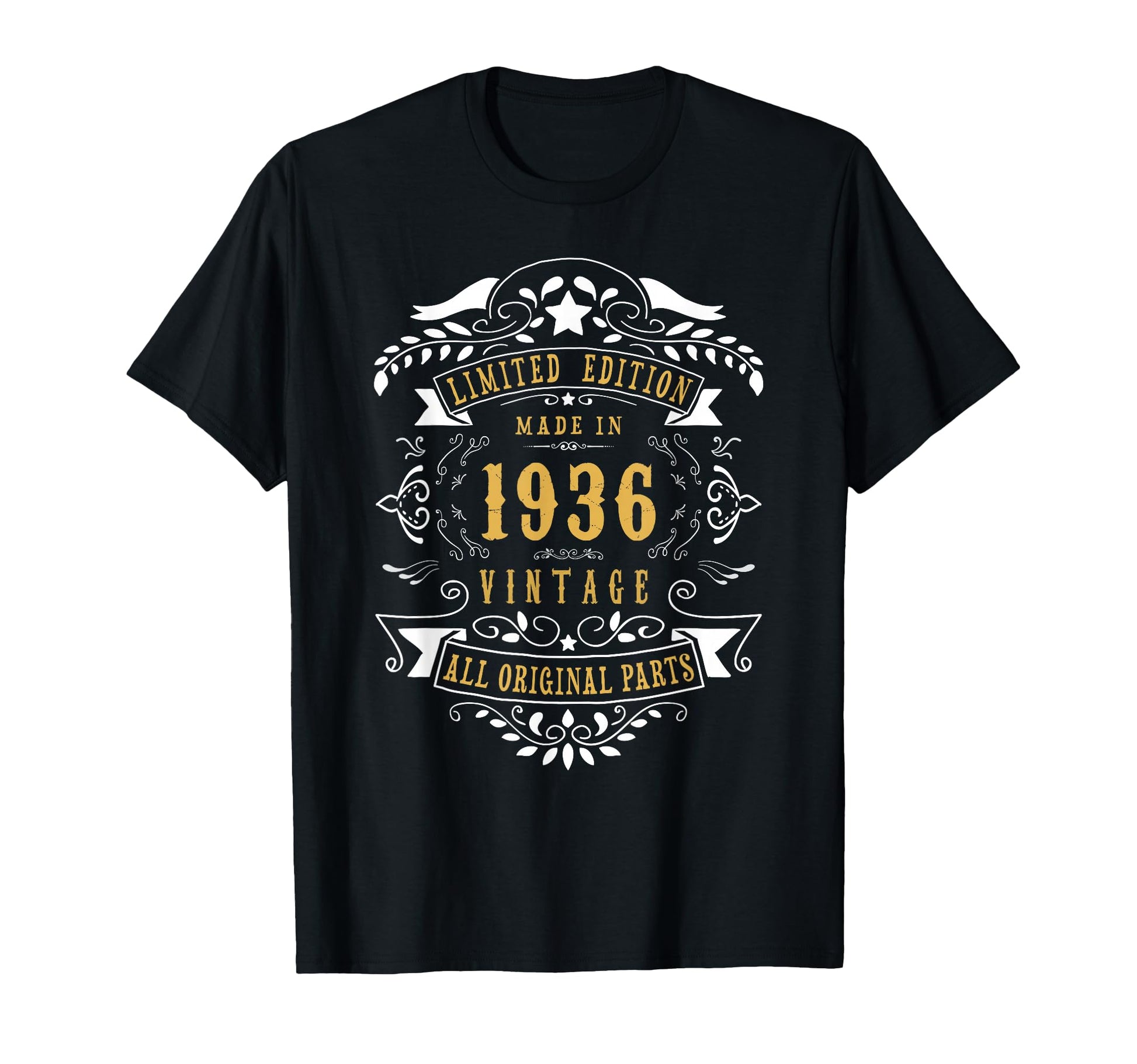 90Th Birthday 90 Year Old Born 1936 90 T-Shirt - Trendy Graphic Unisex - T-Shirt, Sweatshirt, Hoodie