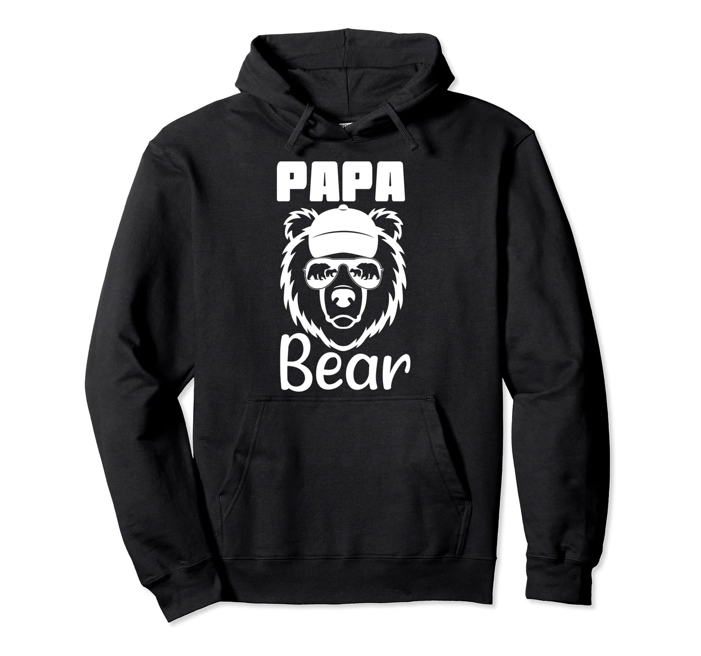 Papa Bear Dad Father Bear Hoodie - Graphic Print Unisex - T-Shirt, Sweatshirt, Hoodie
