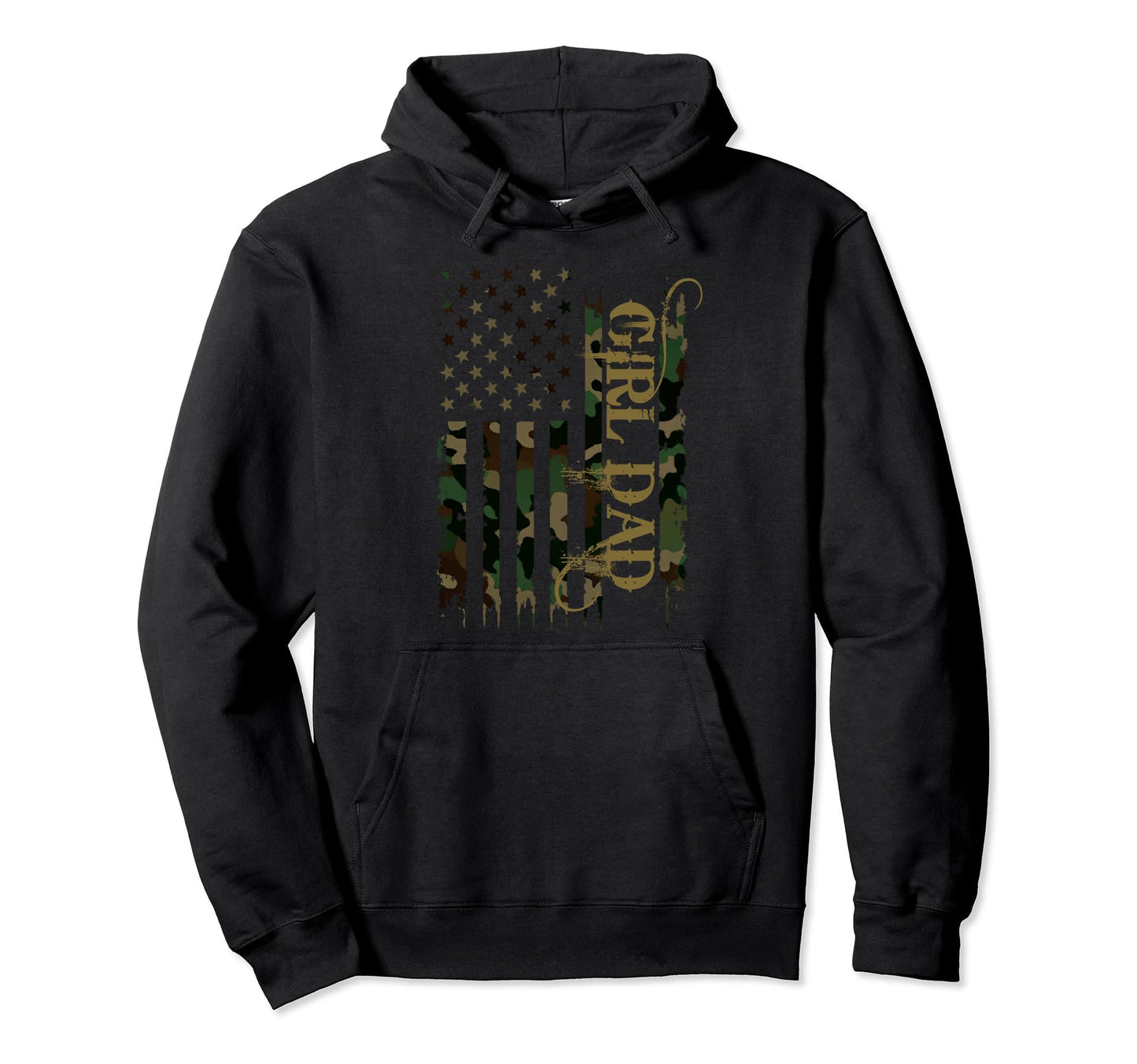Dad United States Distressed Camo W Us Hoodie - Streetwear Style Men Women - T-Shirt, Sweatshirt, Hoodie