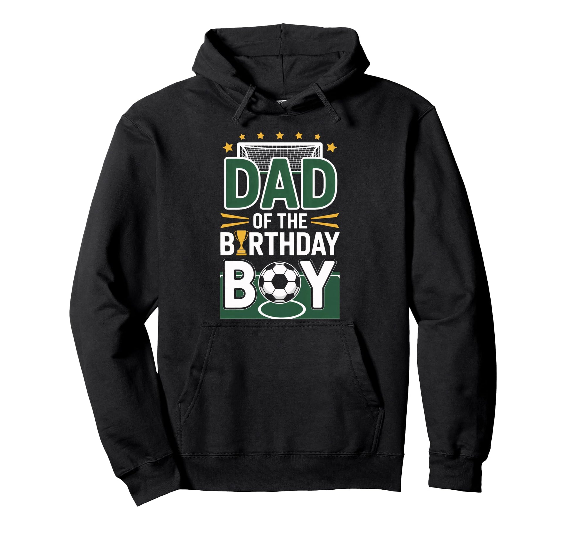 Proud Dad Birthday Soccer Champion Hoodie - Minimalist Print Unisex - T-Shirt, Sweatshirt, Hoodie