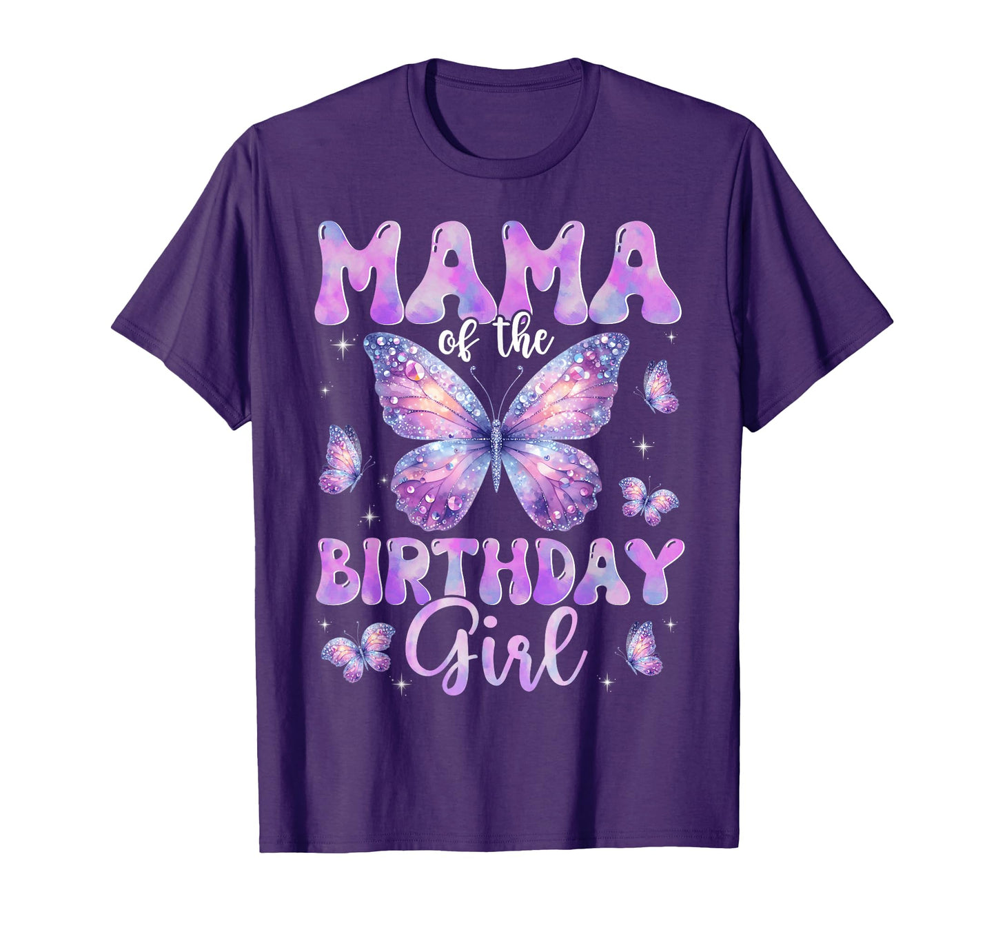 Mama Birthday Butterfly Family T-Shirt - Aesthetic Graphic for Adults - T-Shirt, Sweatshirt, Hoodie