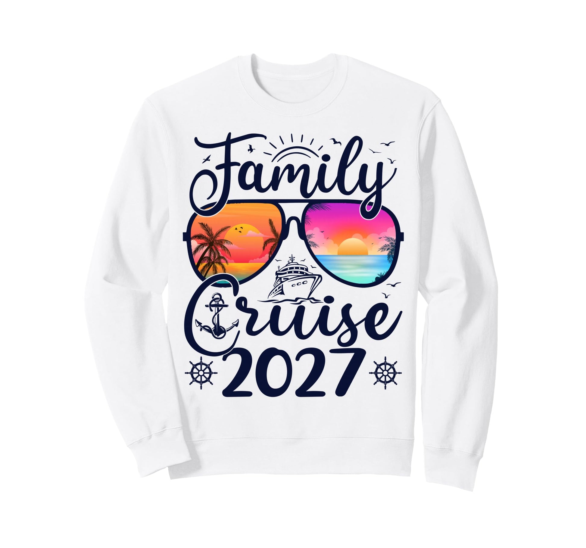 Family Cruise 2027 Summer Vacation Sweatshirt - Unique Graphic for Adults - T-Shirt, Sweatshirt, Hoodie