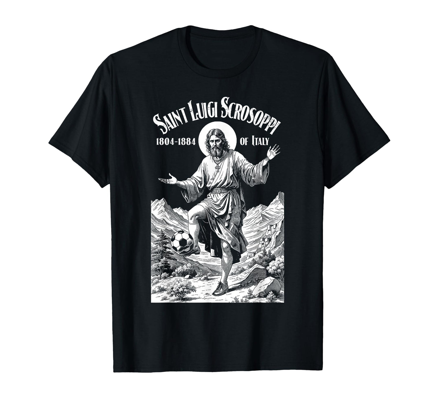 Soccer Player Patron Saint Luigi T-Shirt - Novelty Apparel Unisex - T-Shirt, Sweatshirt, Hoodie