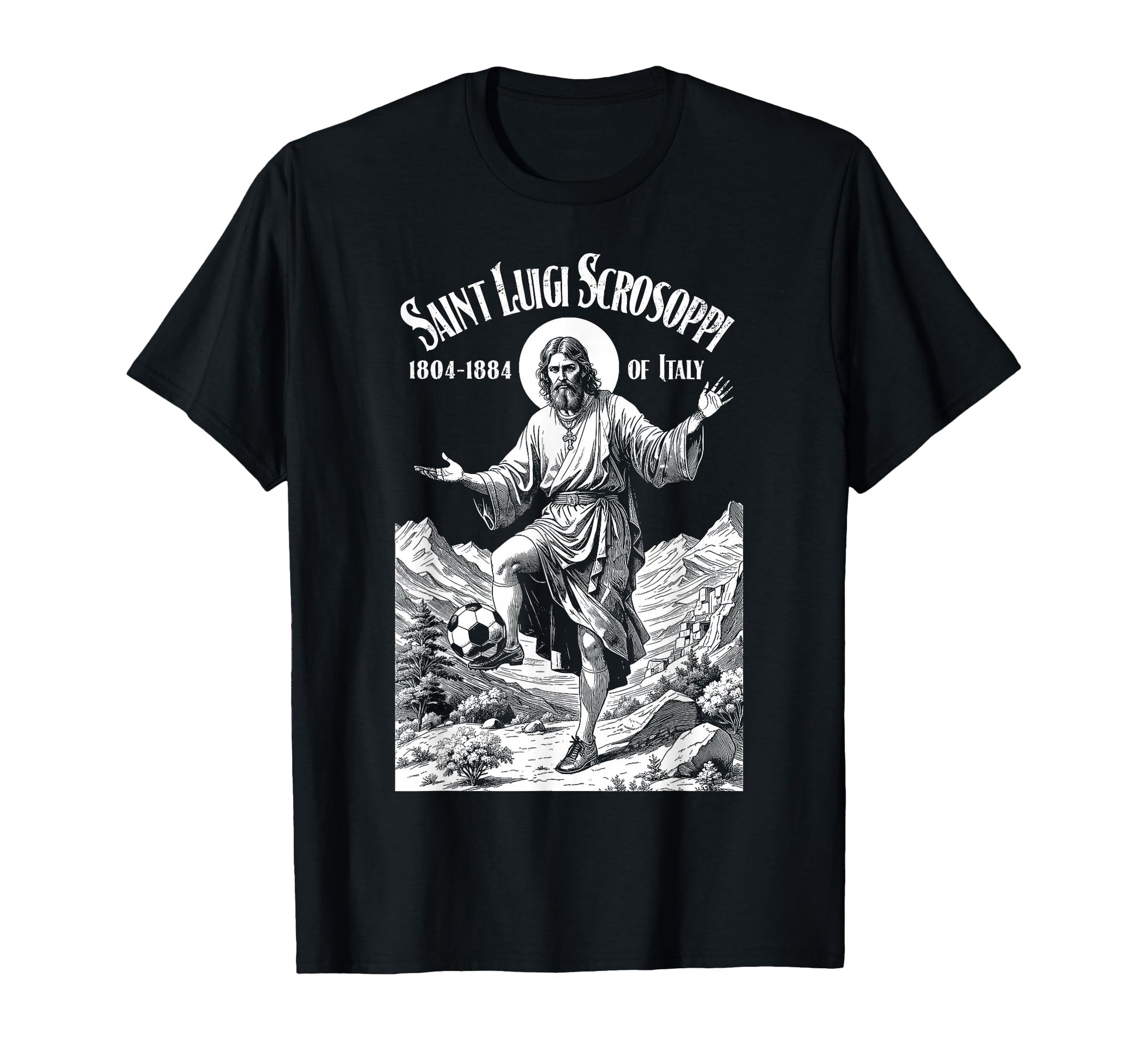Soccer Player Patron Saint Luigi T-Shirt - Novelty Apparel Unisex - T-Shirt, Sweatshirt, Hoodie