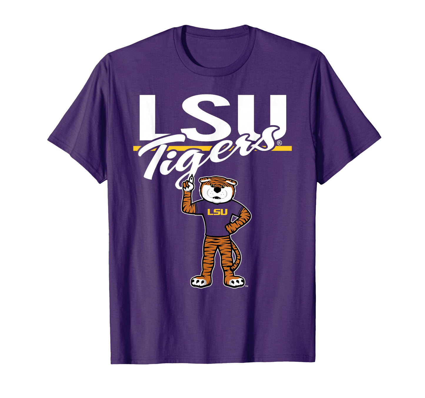 Lsu Tigers Mascot Purple Officially T-Shirt - Aesthetic Graphic Men Women - T-Shirt, Sweatshirt, Hoodie