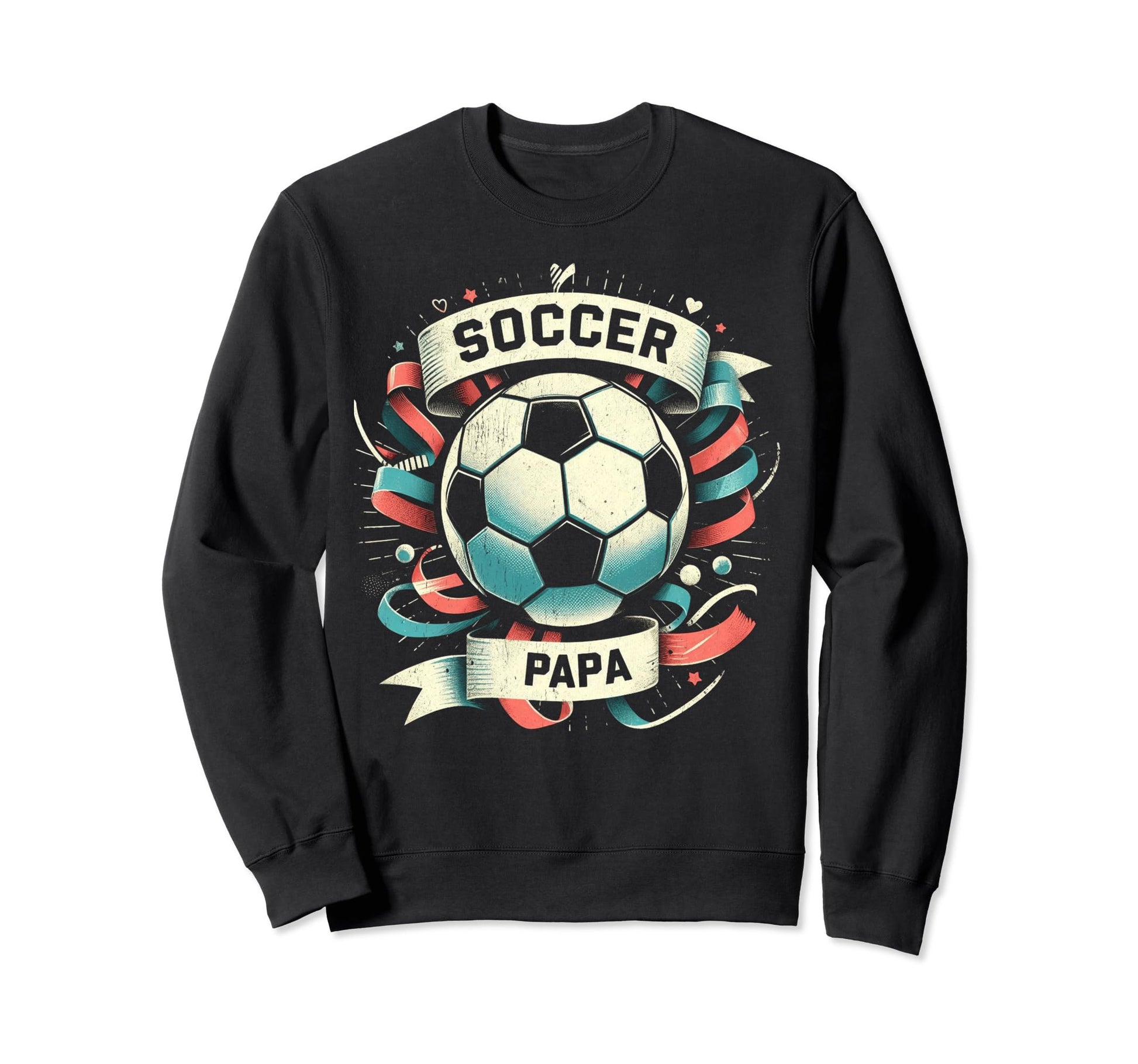 Soccer Papa Family Matching Dad Sweatshirt - Casual Everyday Wear Unisex - T-Shirt, Sweatshirt, Hoodie