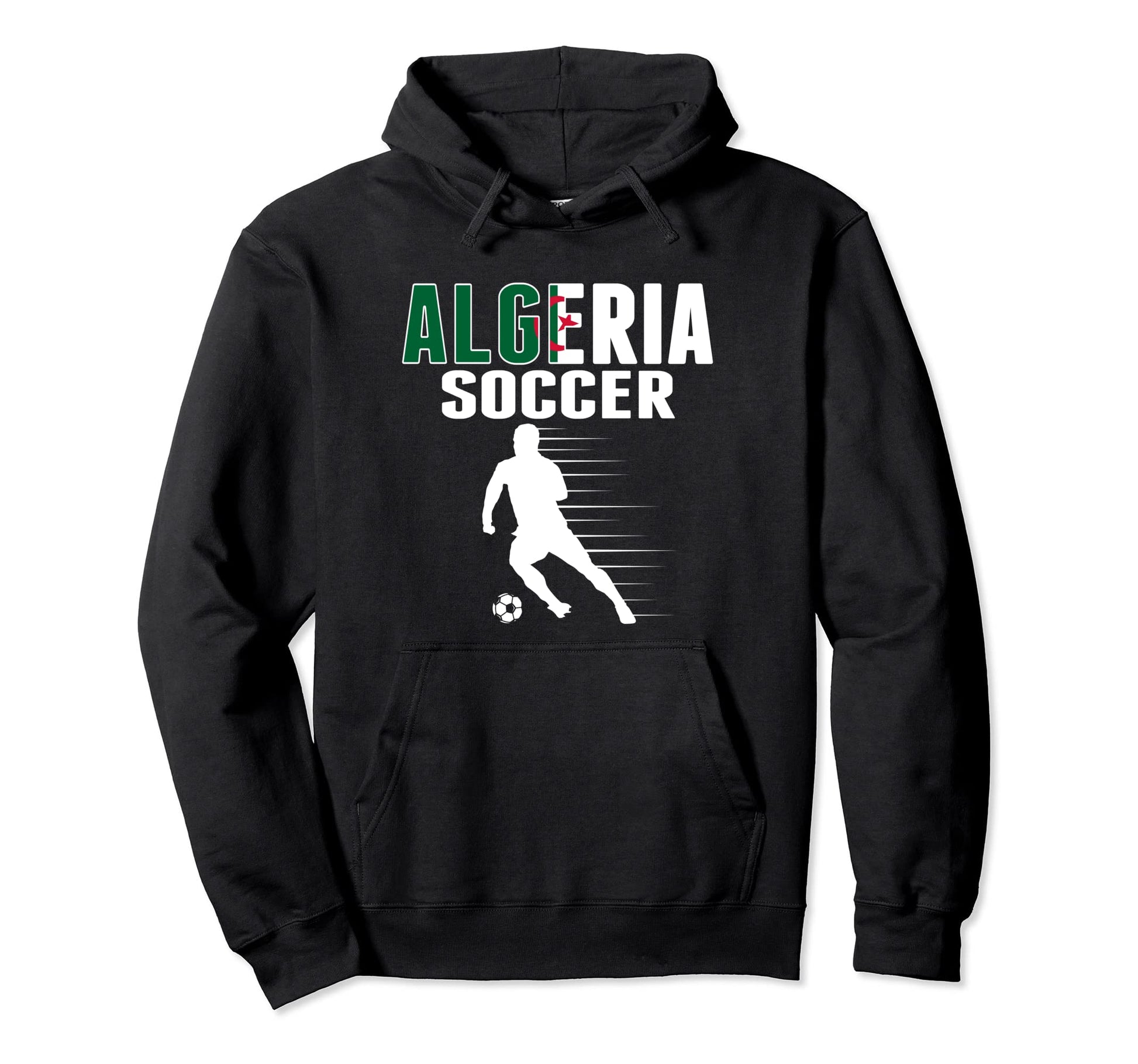 Algeria Soccer Fans Jersey Algerian Hoodie - Aesthetic Graphic Unisex - T-Shirt, Sweatshirt, Hoodie