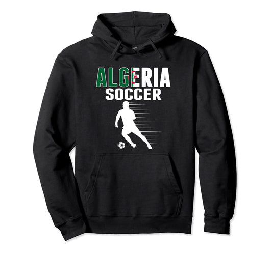 Algeria Soccer Fans Jersey Algerian Hoodie - Aesthetic Graphic Unisex - T-Shirt, Sweatshirt, Hoodie