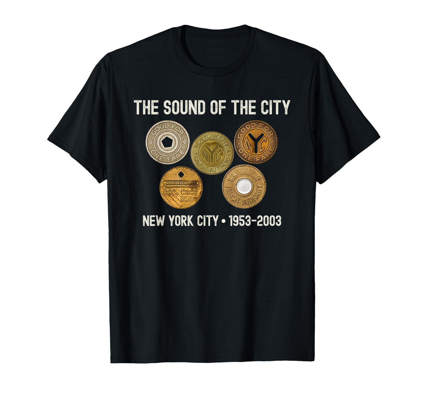 New York City Subway Tokens Nyc Trains T-Shirt - Unique Graphic for Adults - T-Shirt, Sweatshirt, Hoodie