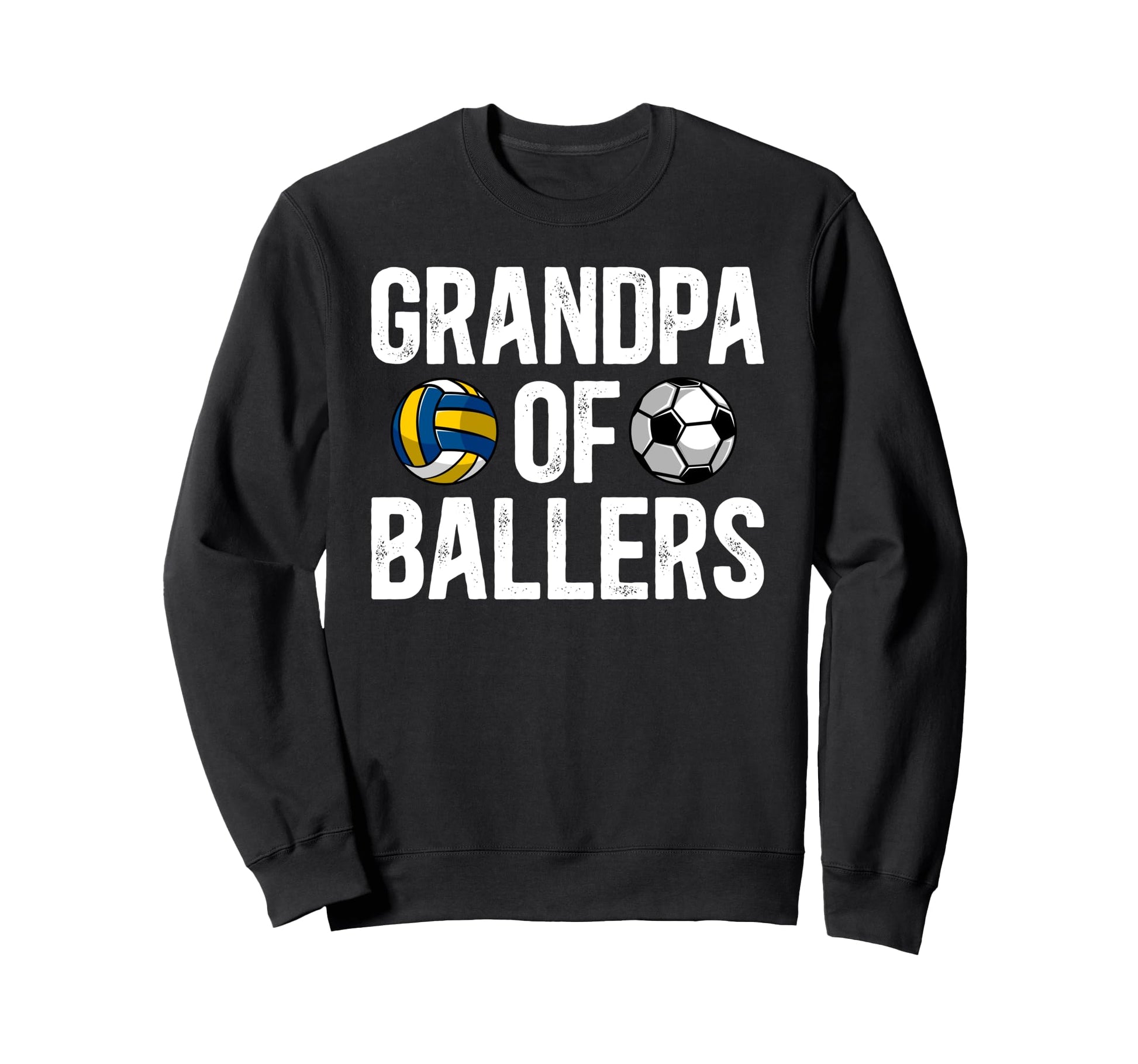 Grandpa Ballers Proud Volleyball Sweatshirt - Custom Art Print Unisex - T-Shirt, Sweatshirt, Hoodie