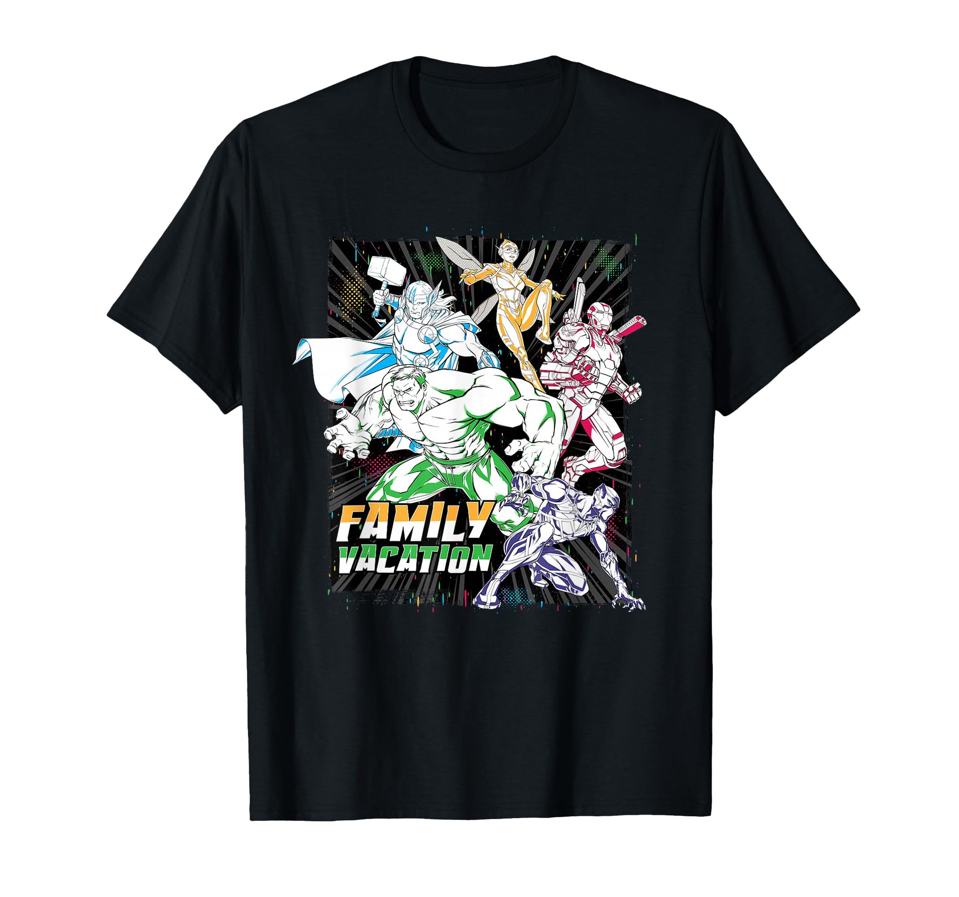 Marvel Avengers Family Vacation Trip T-Shirt - Casual Everyday Wear Unisex - T-Shirt, Sweatshirt, Hoodie