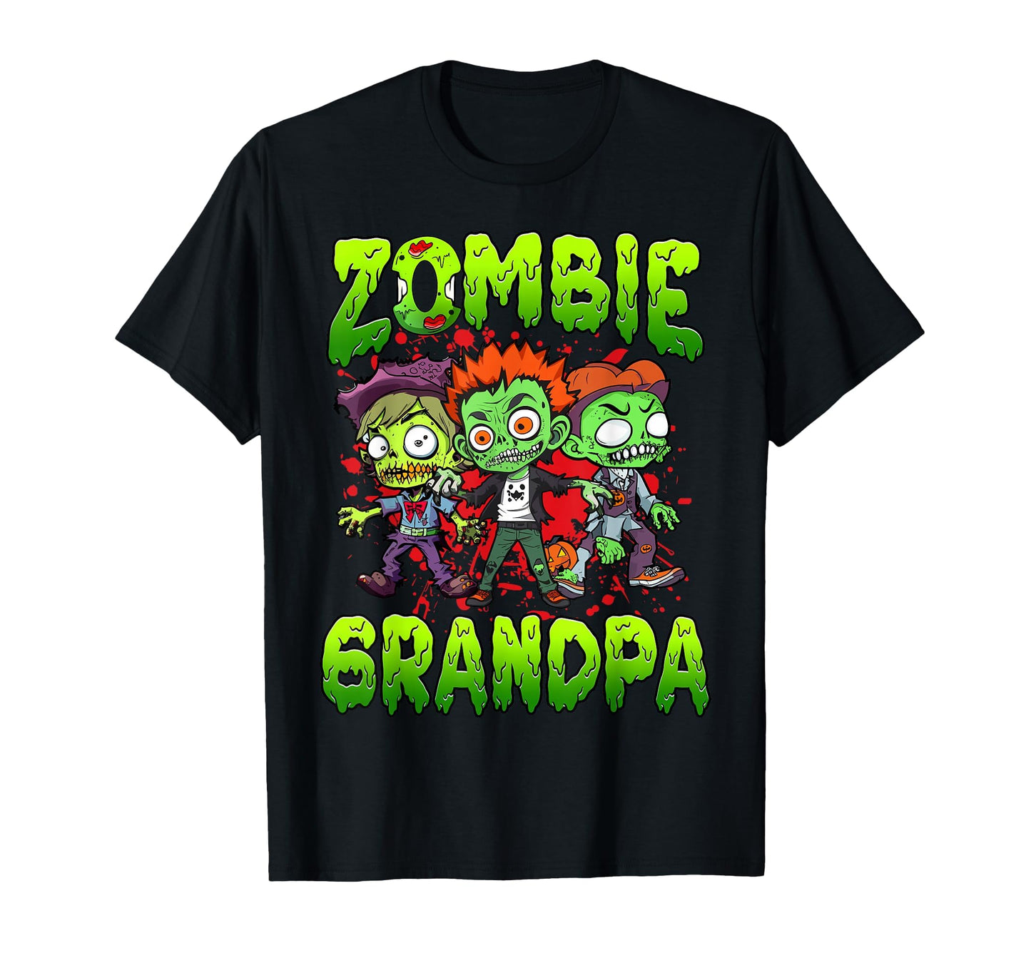 Zombie Grandpa Halloween Costume T-Shirt - Casual Everyday Wear Men Women - T-Shirt, Sweatshirt, Hoodie