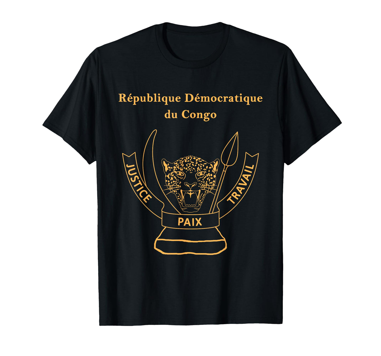 Drc Democratic Republic Congo Passport T-Shirt - Fun Novelty Design Unisex - T-Shirt, Sweatshirt, Hoodie