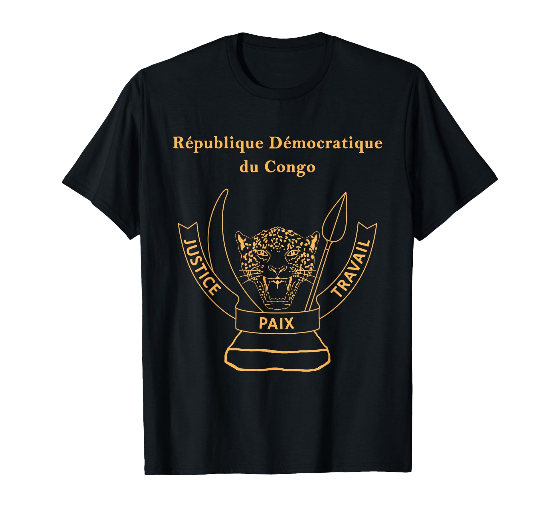 Drc Democratic Republic Congo Passport T-Shirt - Fun Novelty Design Unisex - T-Shirt, Sweatshirt, Hoodie