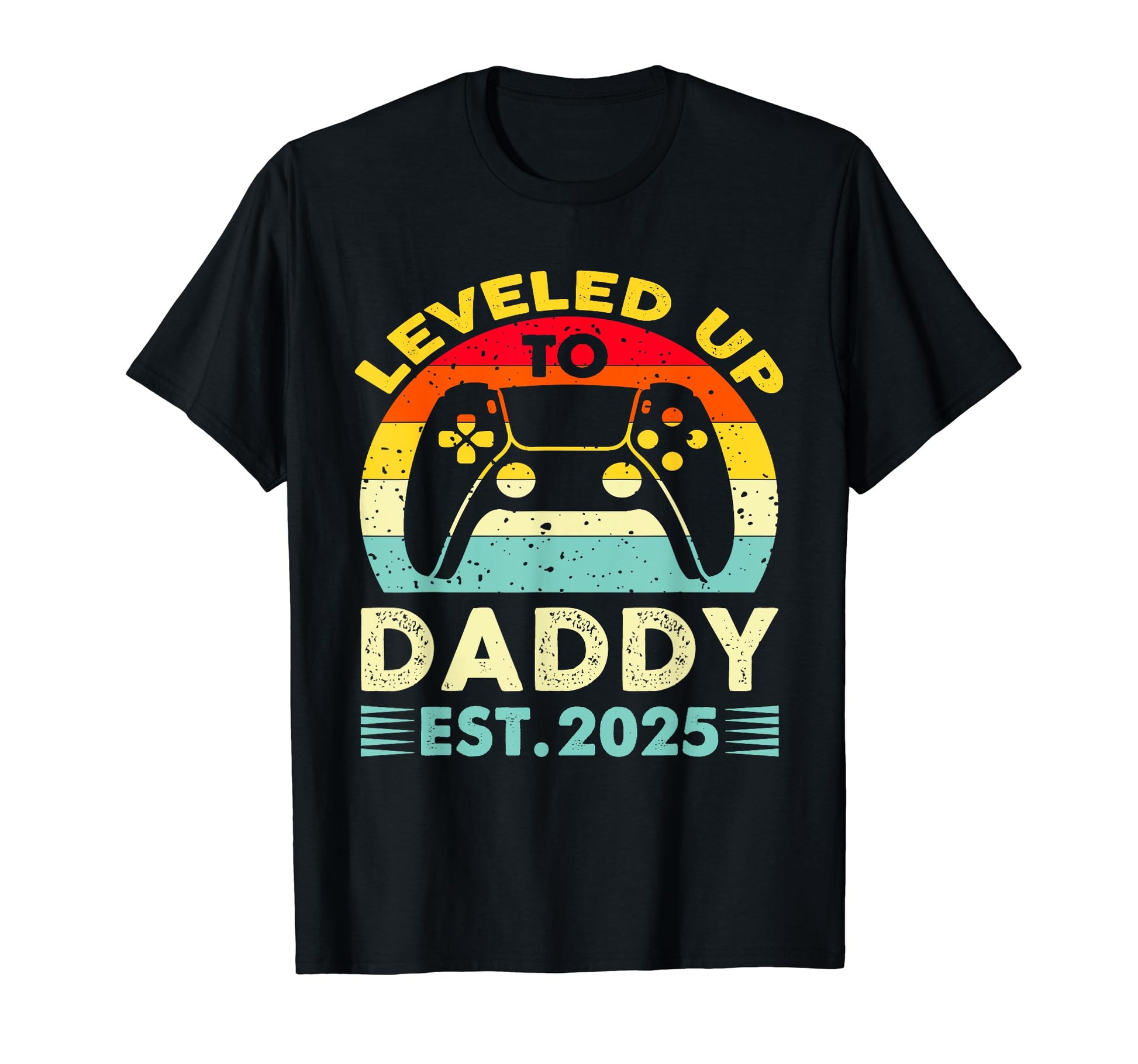 Leveled Up To Daddy 2025 Promoted To T-Shirt - Minimalist Print for Adults - T-Shirt, Sweatshirt, Hoodie
