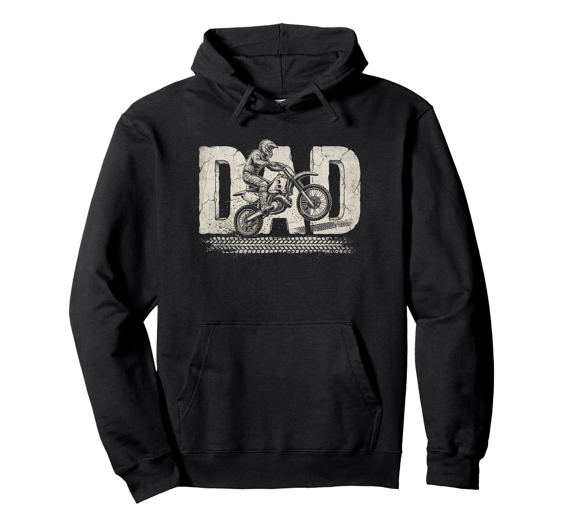 Dirt Bike Dad Fathers Day Motocross Hoodie - Fun Novelty Design Unisex - T-Shirt, Sweatshirt, Hoodie