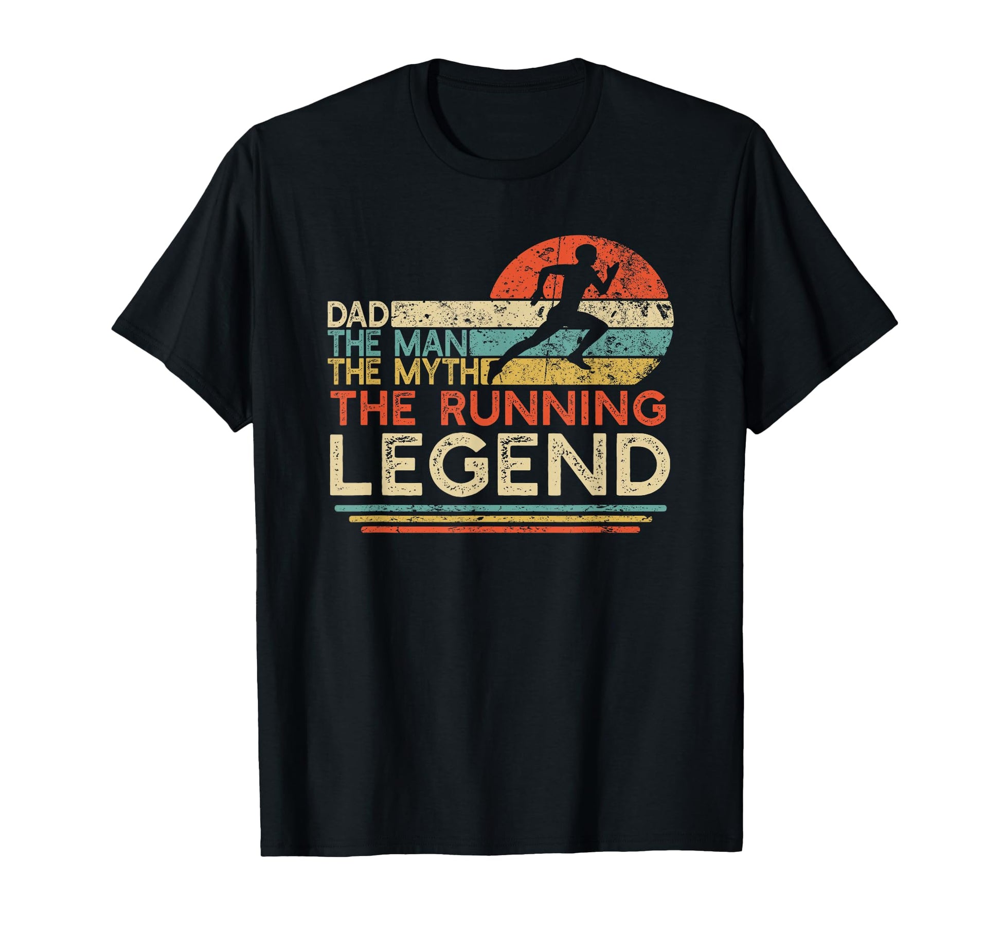 Running Dad Myth Legend Runner Gift T-Shirt - Novelty Apparel Men Women - T-Shirt, Sweatshirt, Hoodie