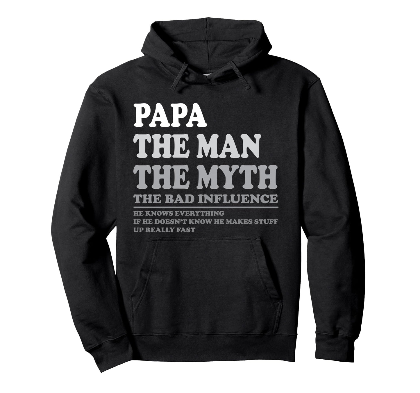 Personalized Dad Papa Grandpa Hoodie - Casual Everyday Wear for Adults - T-Shirt, Sweatshirt, Hoodie