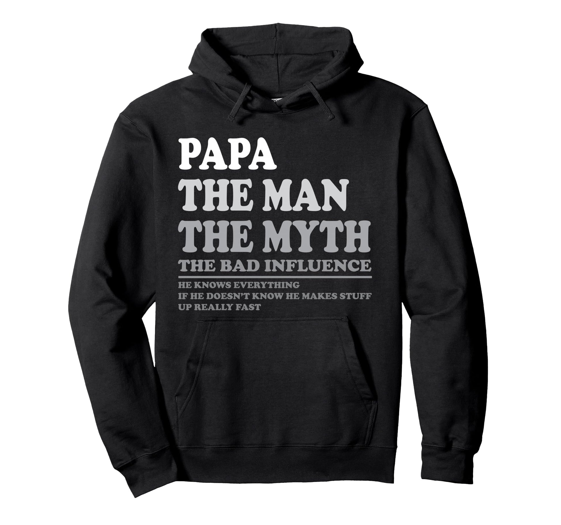 Personalized Dad Papa Grandpa Hoodie - Casual Everyday Wear for Adults - T-Shirt, Sweatshirt, Hoodie